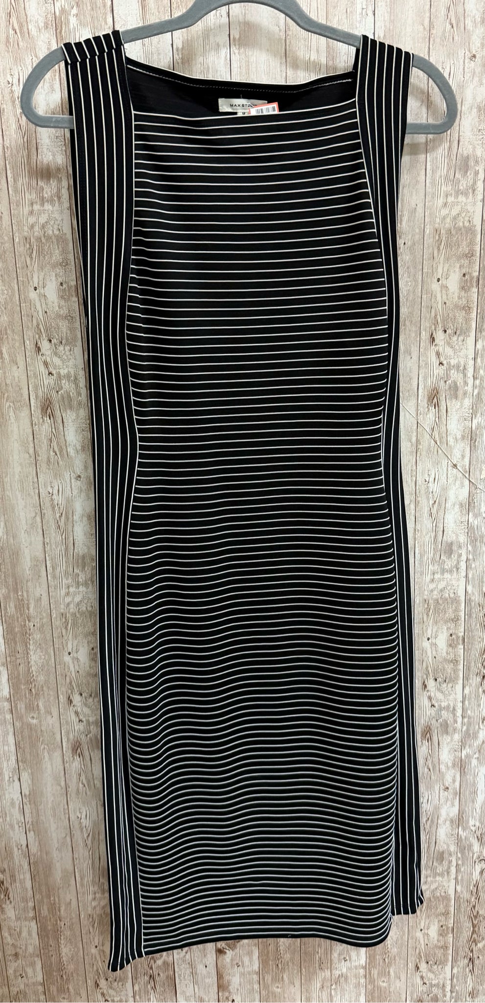 Size M MAX STUDIO BLACK AND WHITE STRIPE Dress