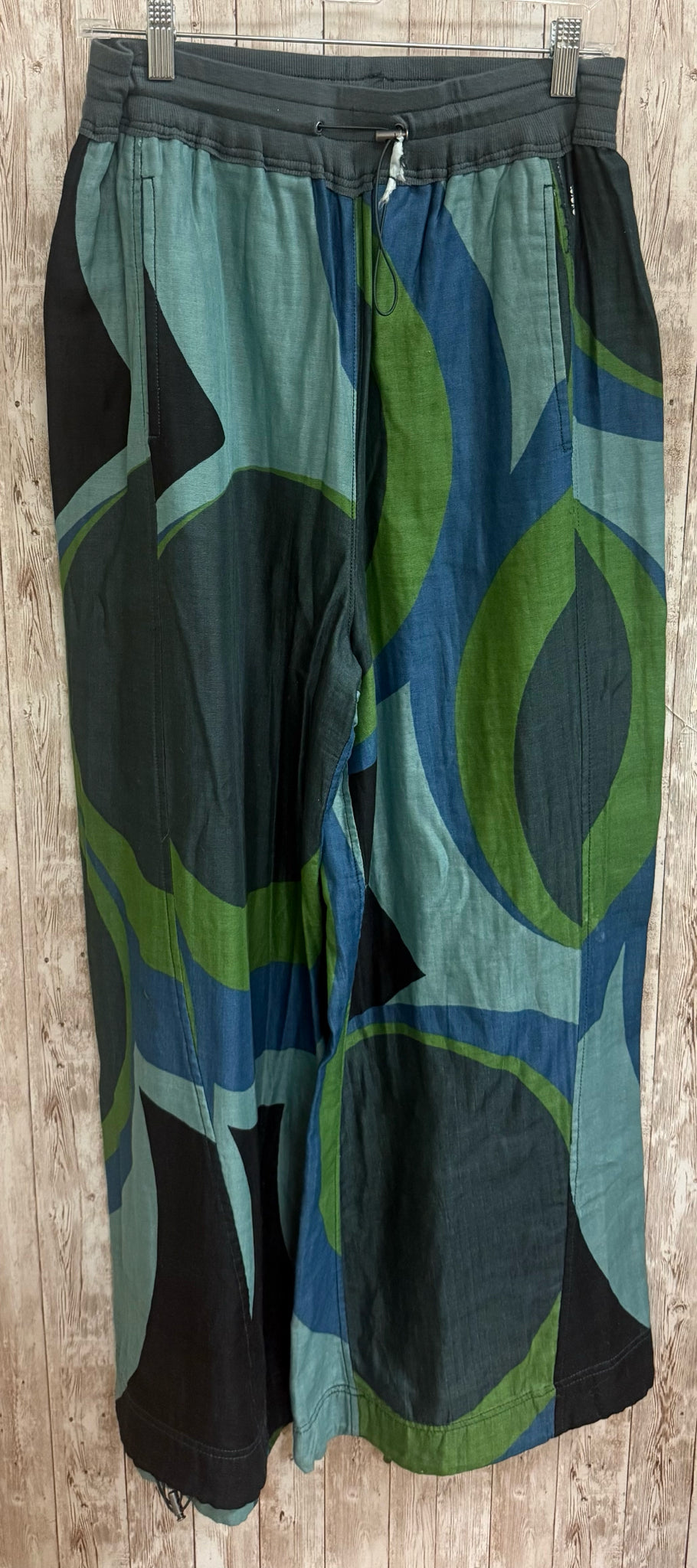Size M FREE PEOPLE Blue Print Pants