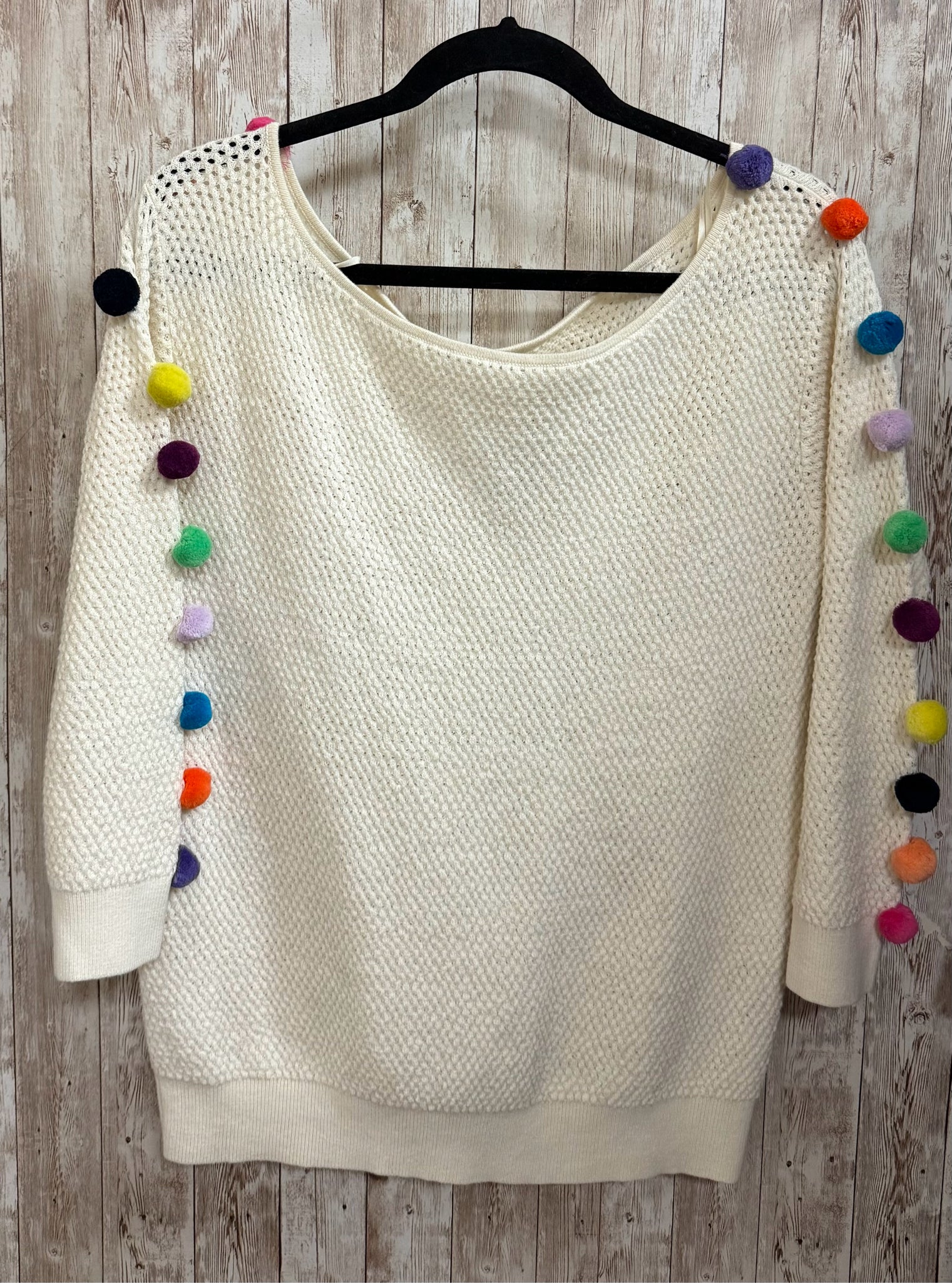 Size M ANTHROPOLOGIE CREAM PRINT Top