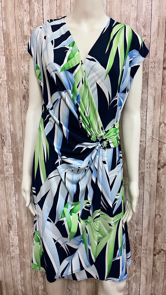 Size M TOMMY BAHAMA GREEN AND NAVY Dress