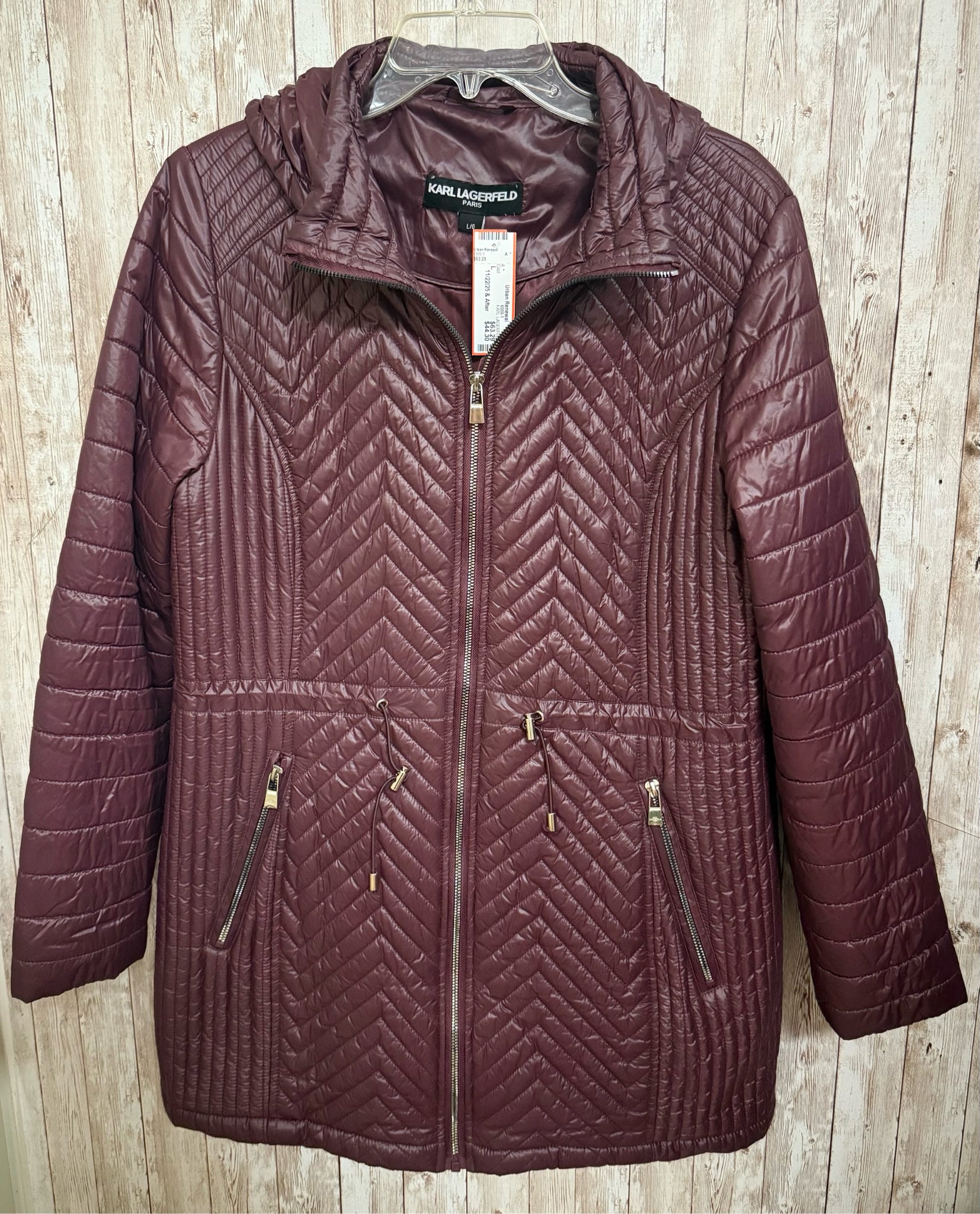KARL LAGERFELD Maroon Coat