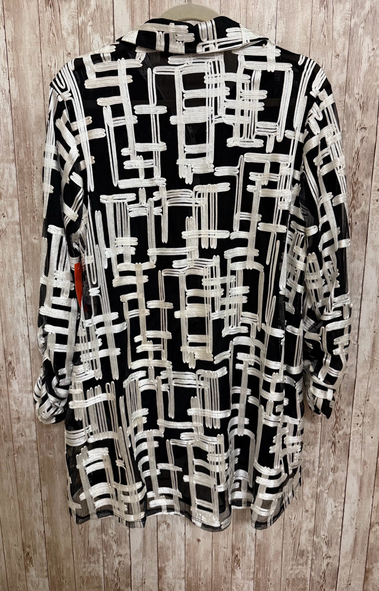 Size L CHICO'S BLACK AND WHITE Jacket