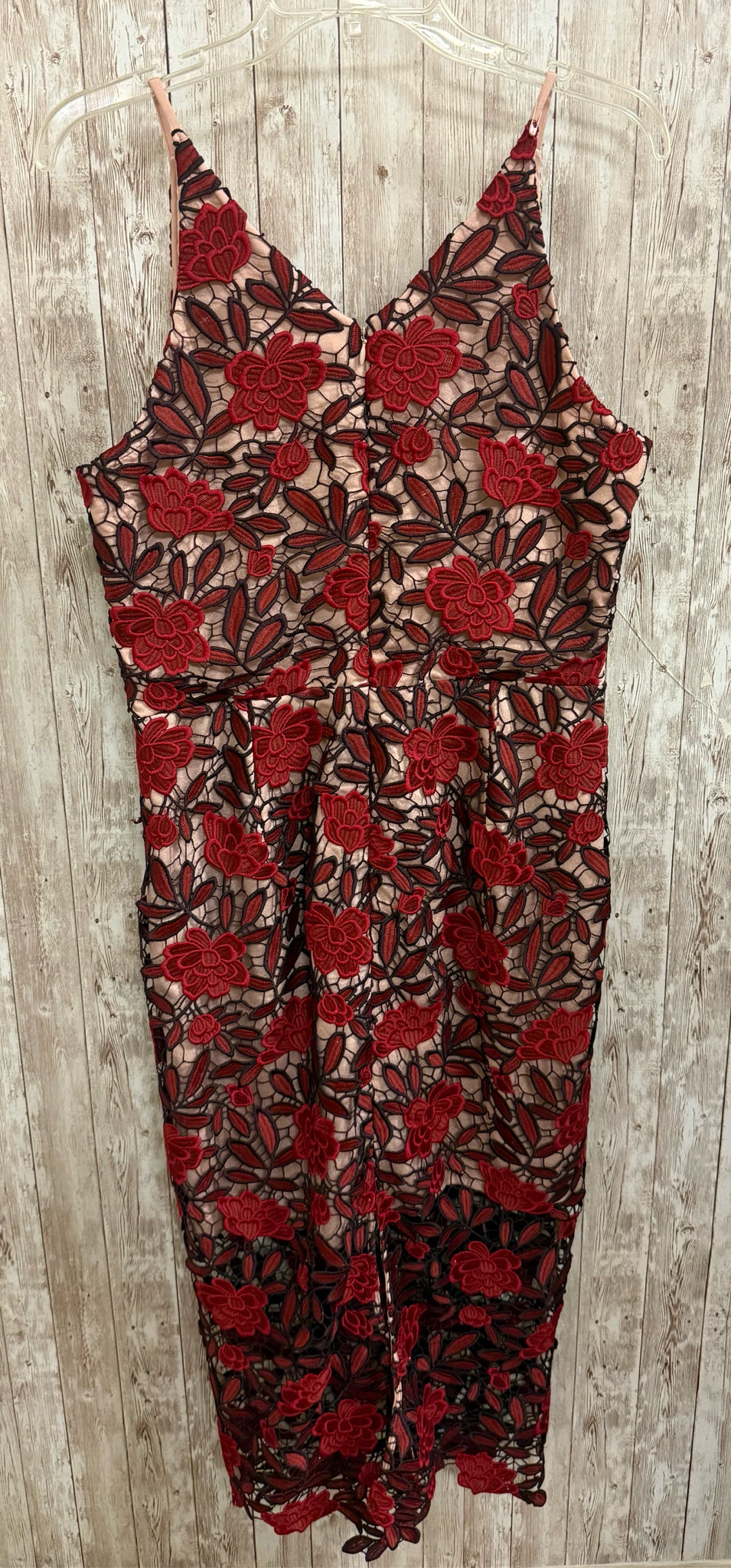 Size L DRESS THE POPULATION RED AND BLACK Dress