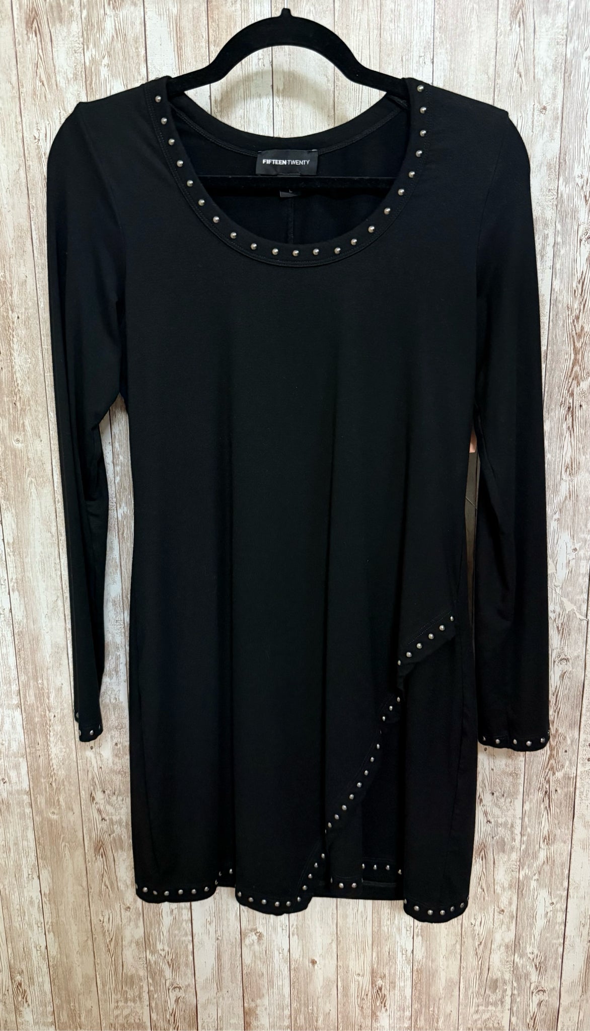 FIFTEEN TWENTY Size L Black Dress