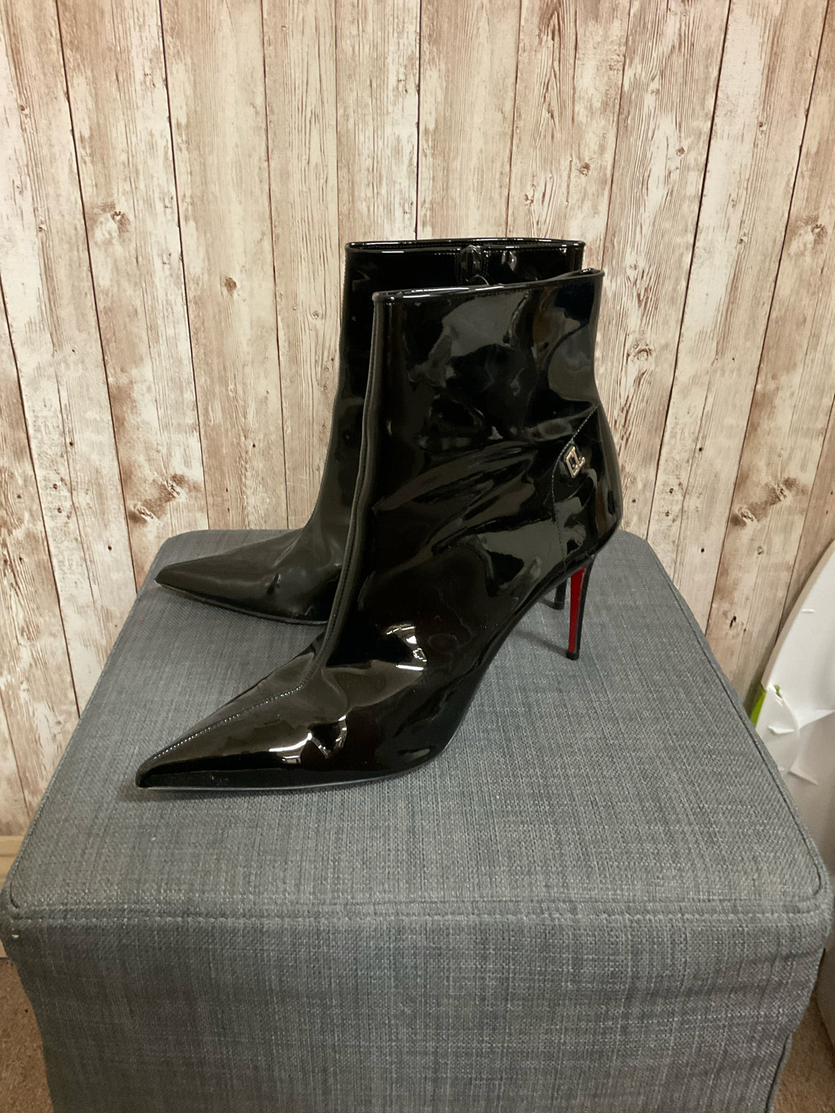 9.5 Christian Louboutin Black Boots