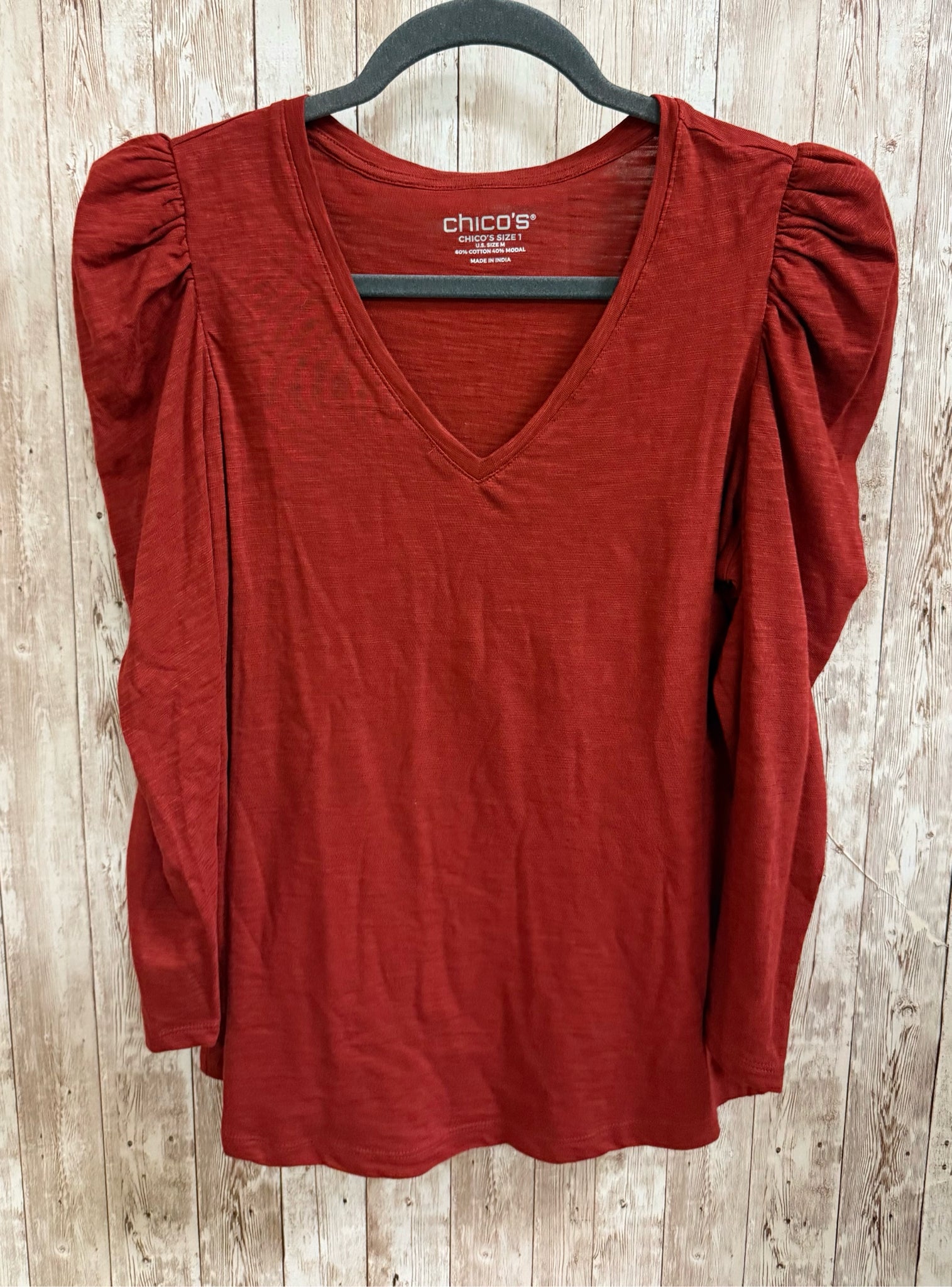 Size M CHICO'S RUST Top