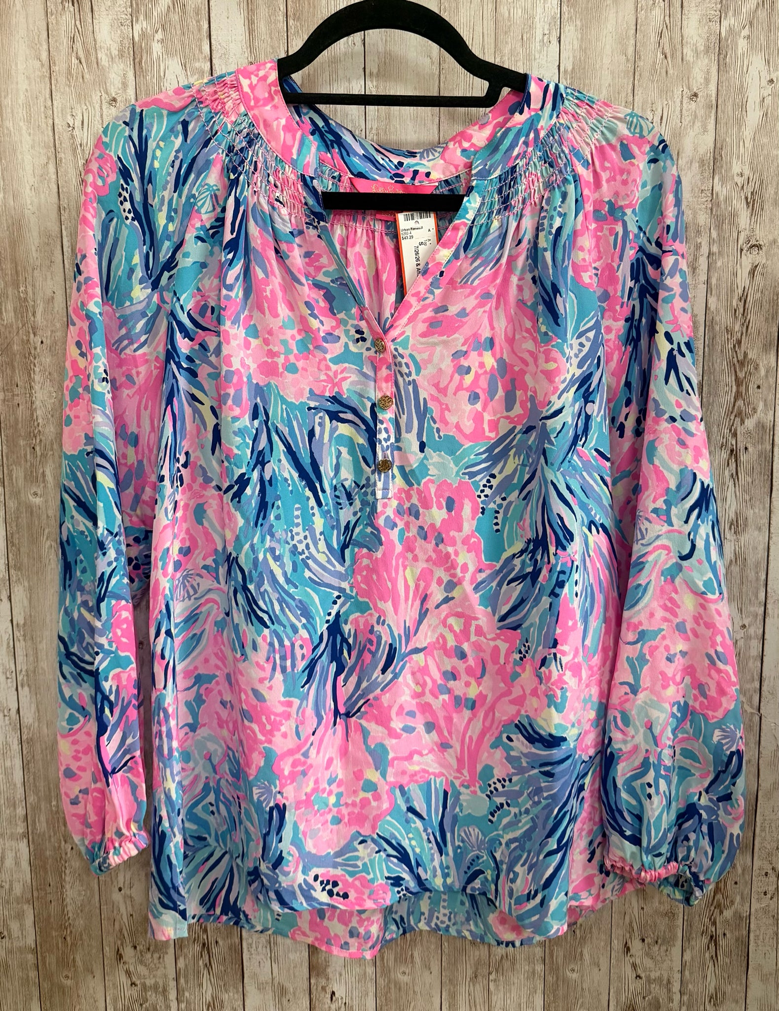 Size S LILLY PULITZER PINK AND BLUE Top