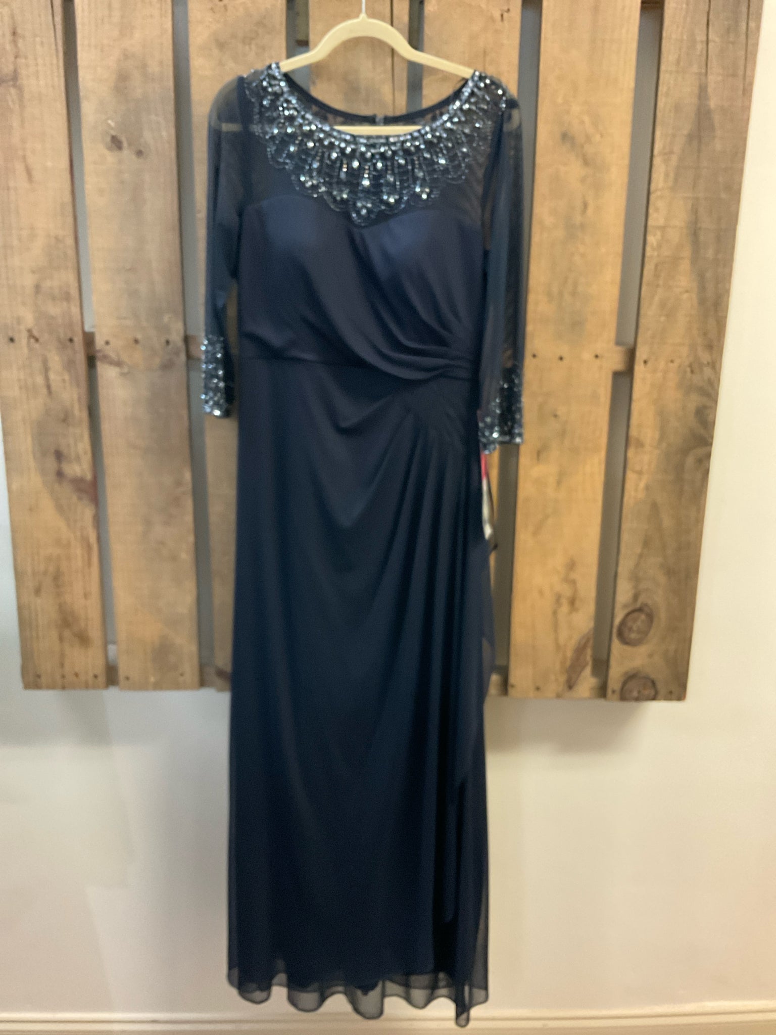 Size 10 ALEX EVENINGS Navy Dress