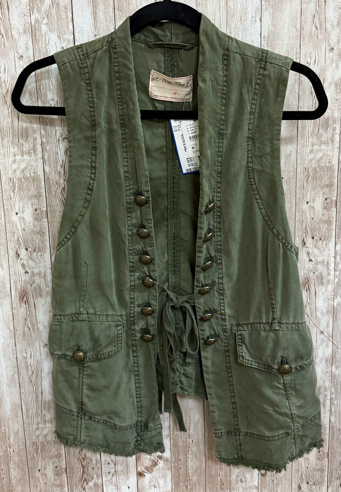Size M WE THE FREE Olive Vest