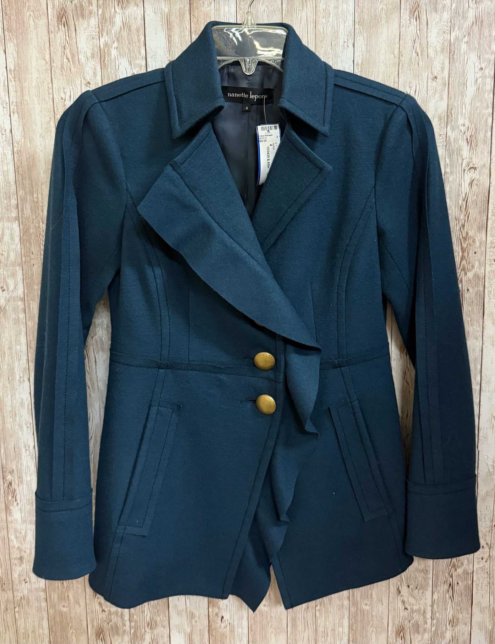 Size 4 NANETTE LEPORE Teal Jacket