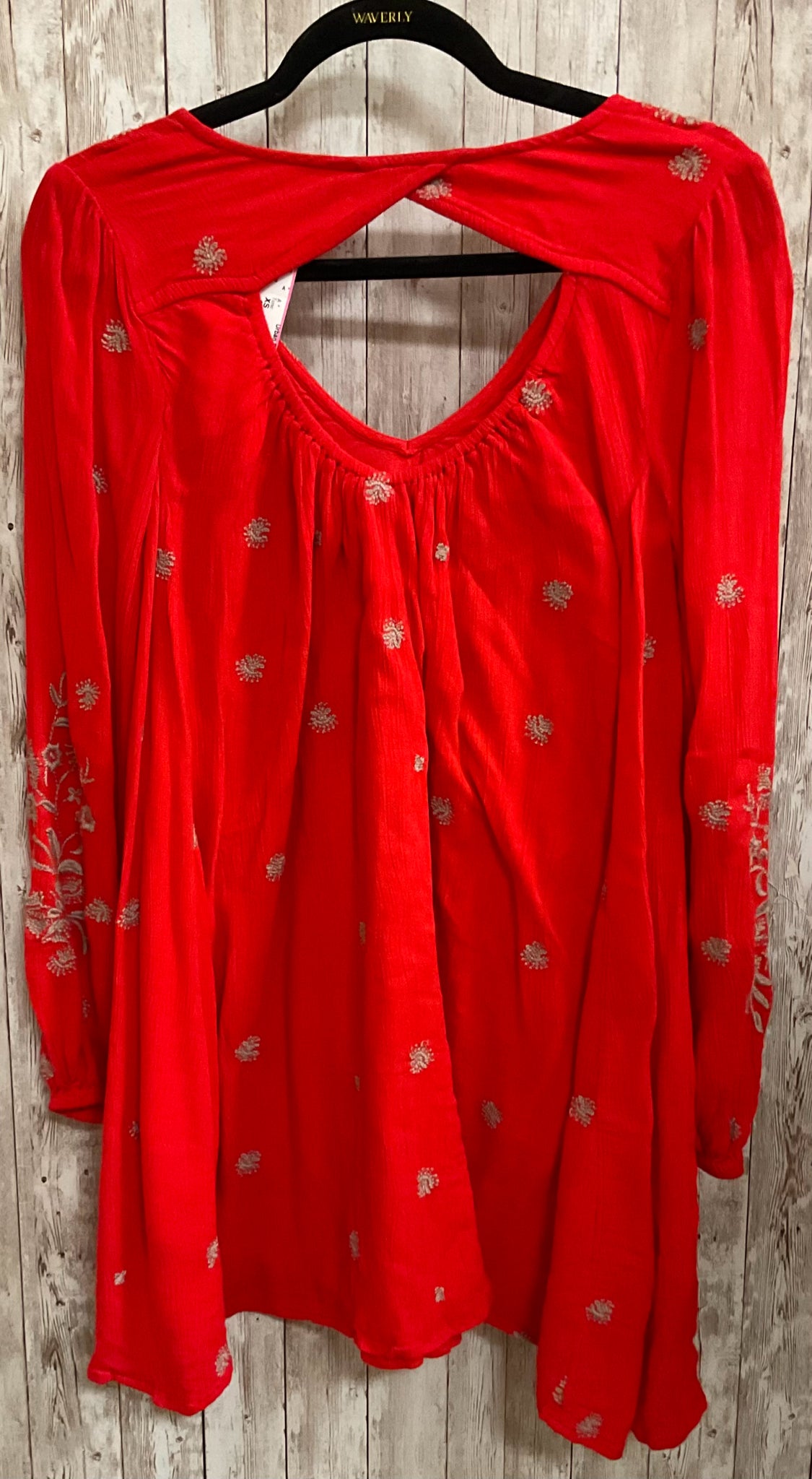 FREE PEOPLE Red Women Size XS Tunic