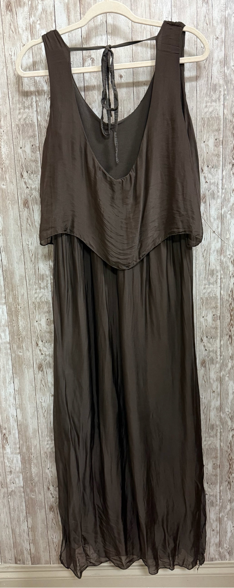 Size L/XL AQUA ITALIA Brown Dress