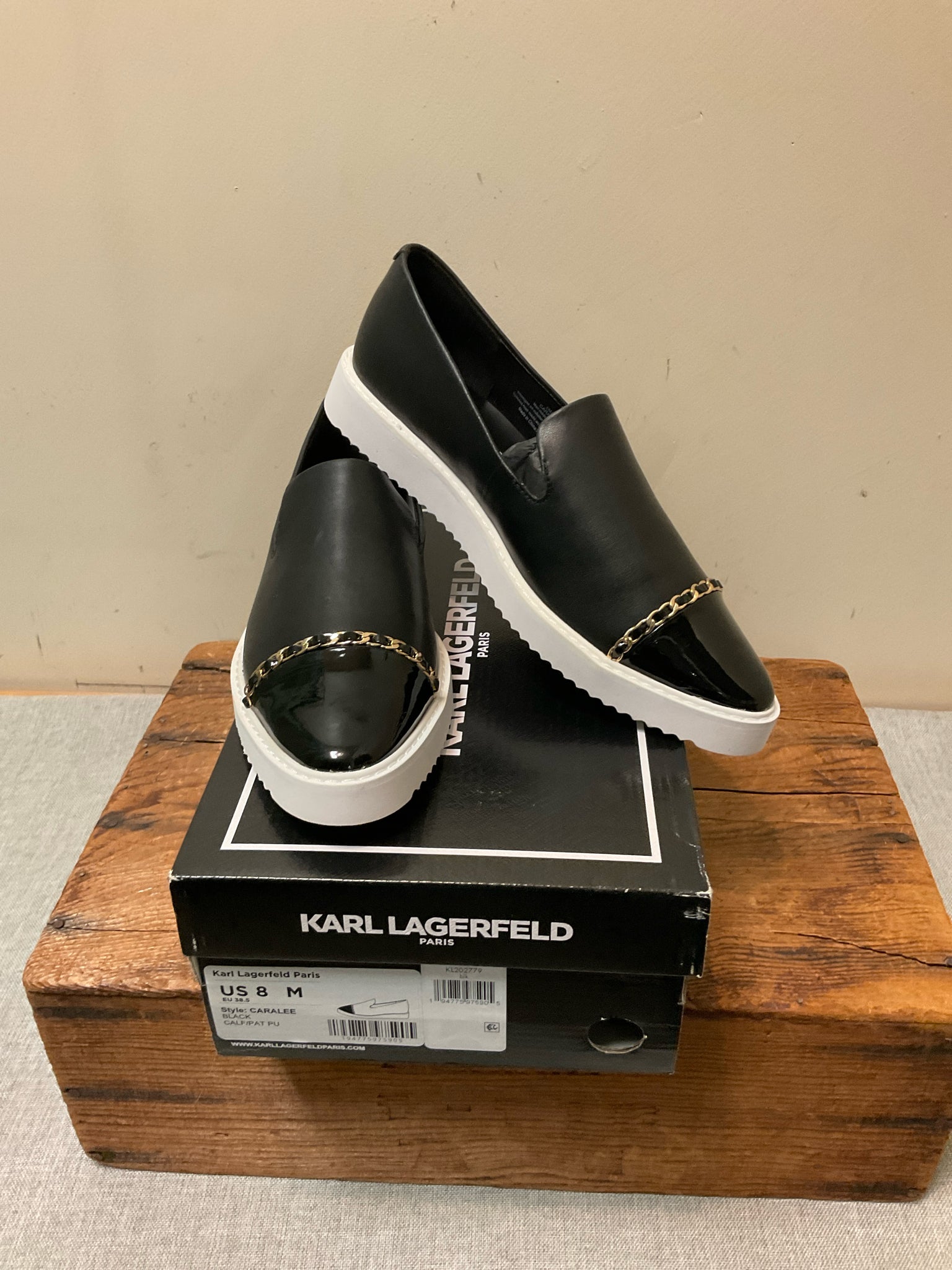 8 KARL LAGERFELD Black SHOES