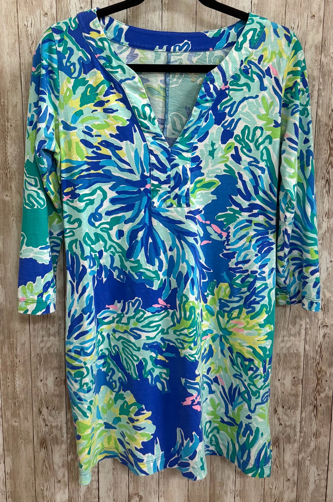 Size M LILLY PULITZER BLUE MULTI Dress