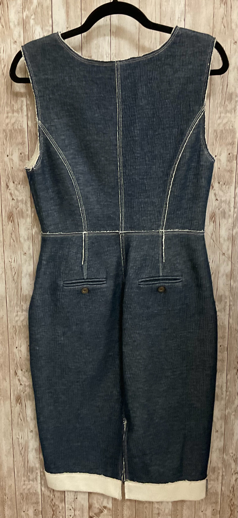 Size 4 TRACY REESE DENIM AND CREAM Dress