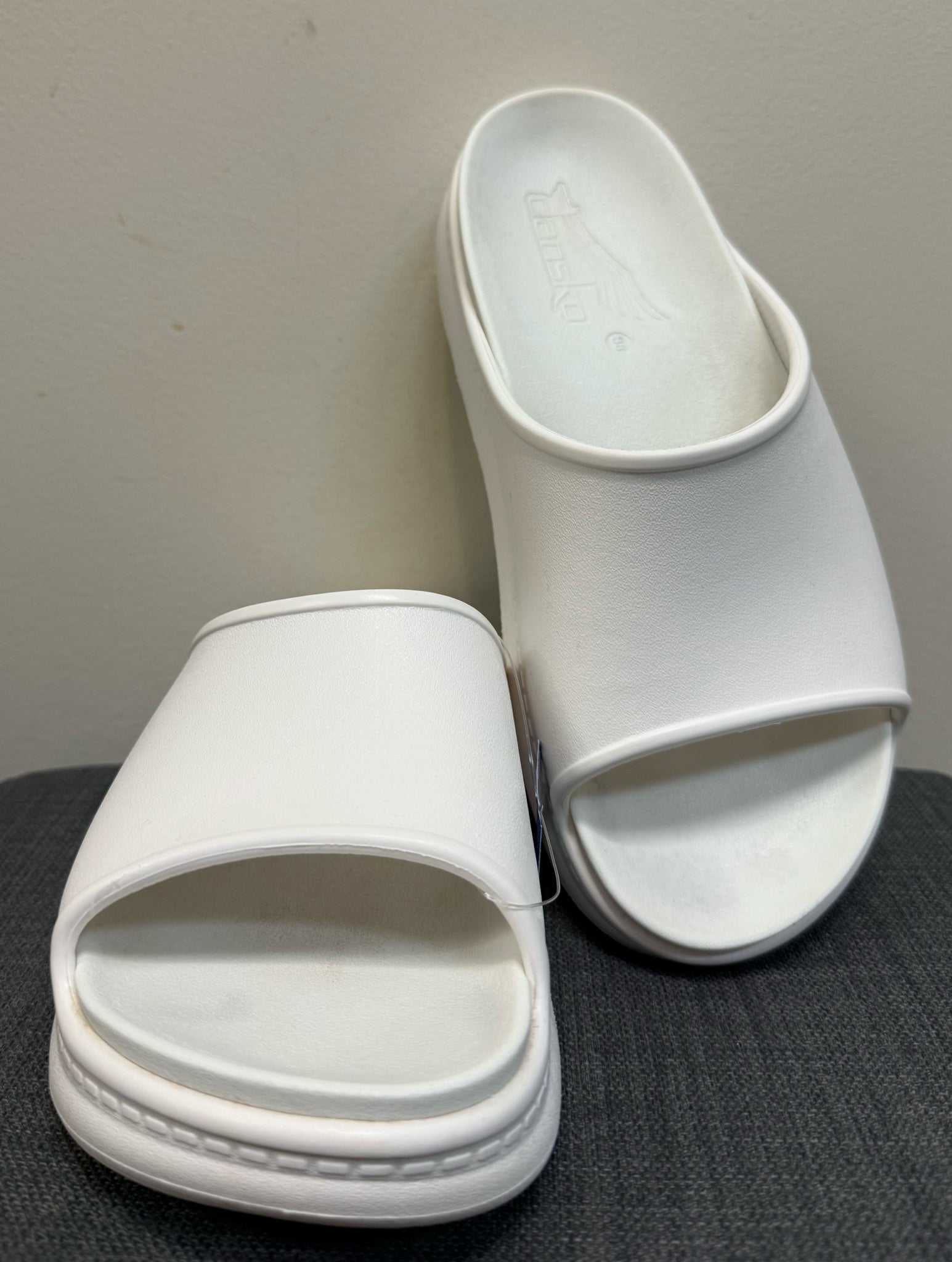7.5 DANSKO White Sandals
