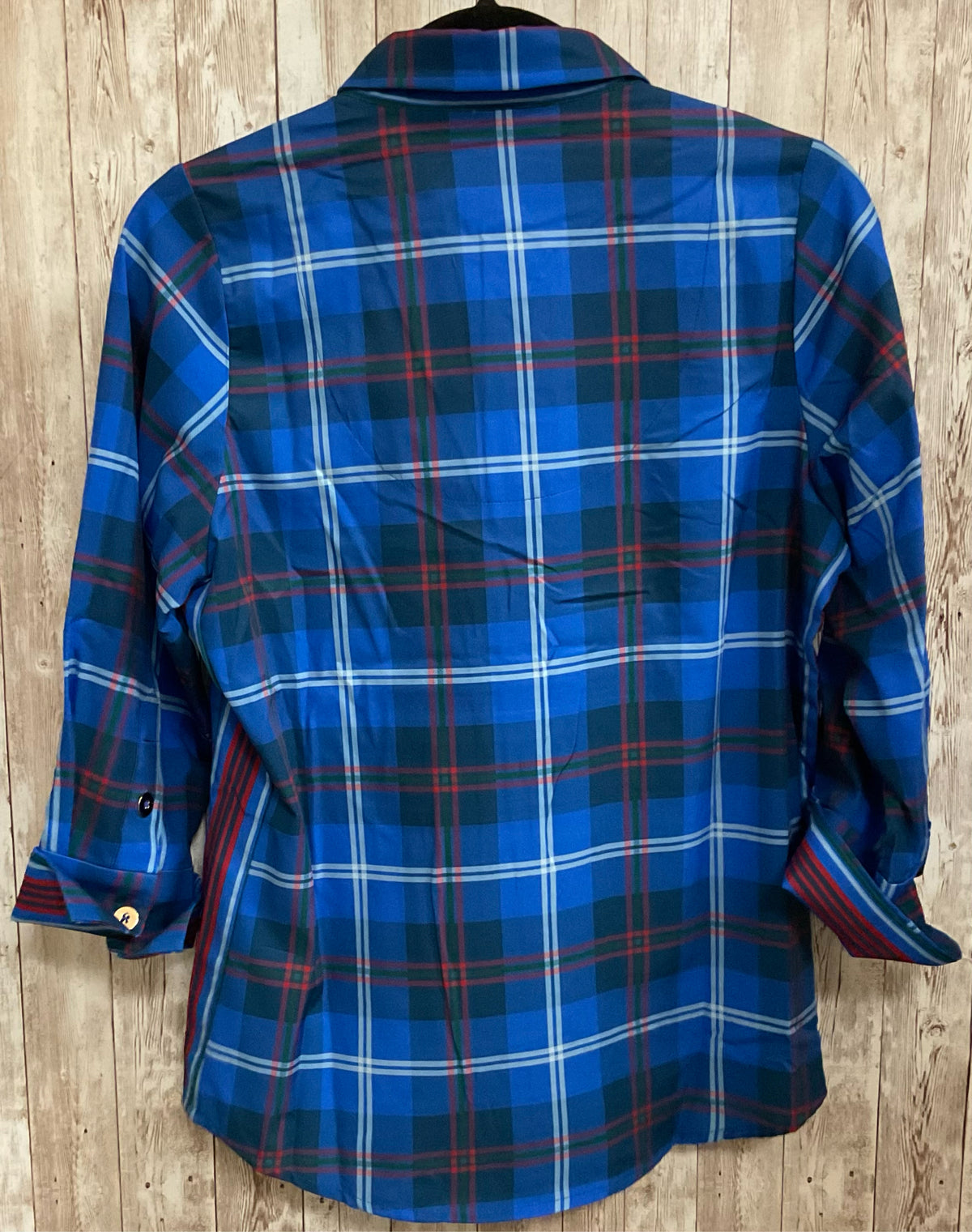Size S GRETCHEN SCOTT BLUE PLAID Top