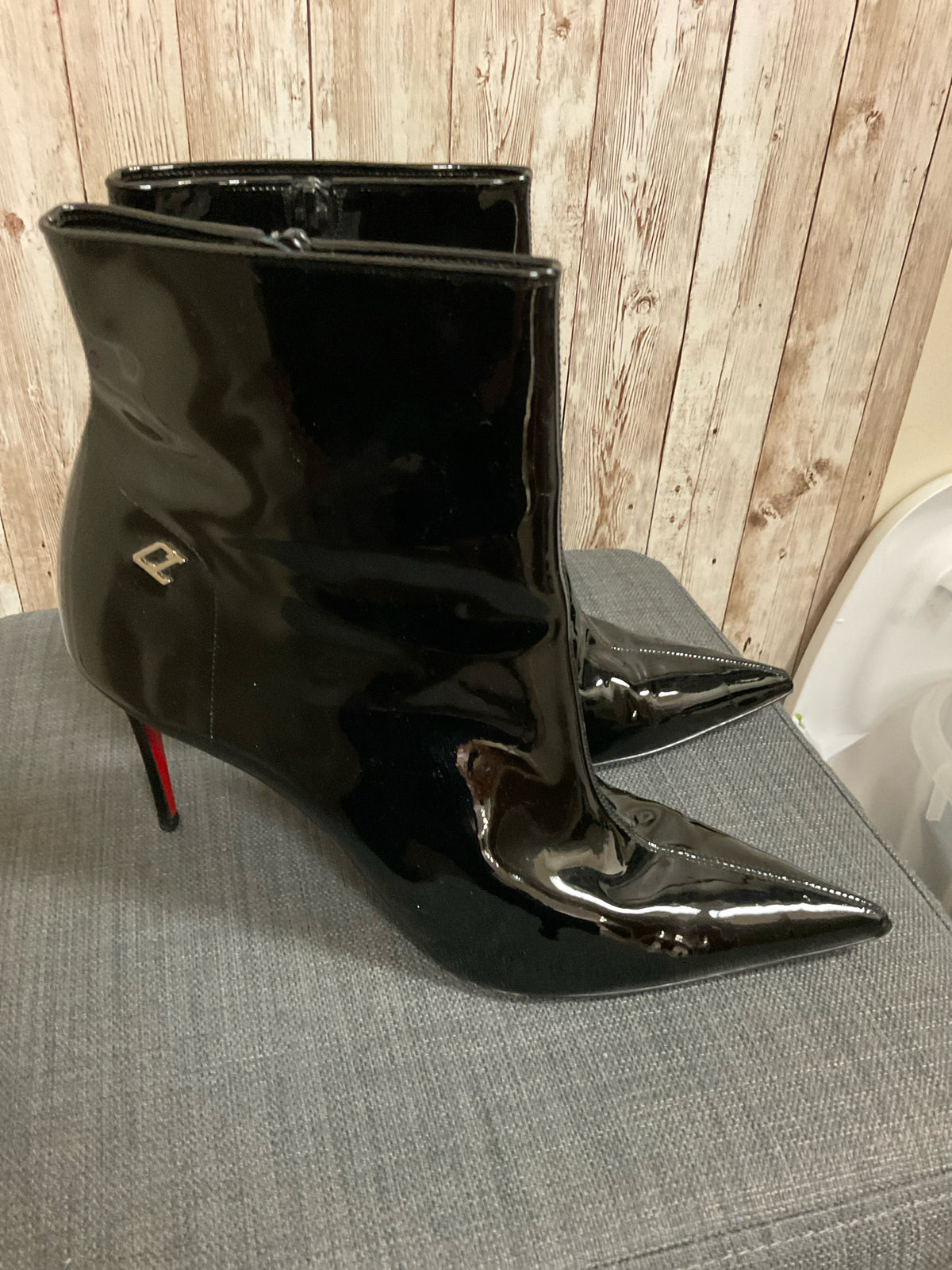 9.5 Christian Louboutin Black Boots