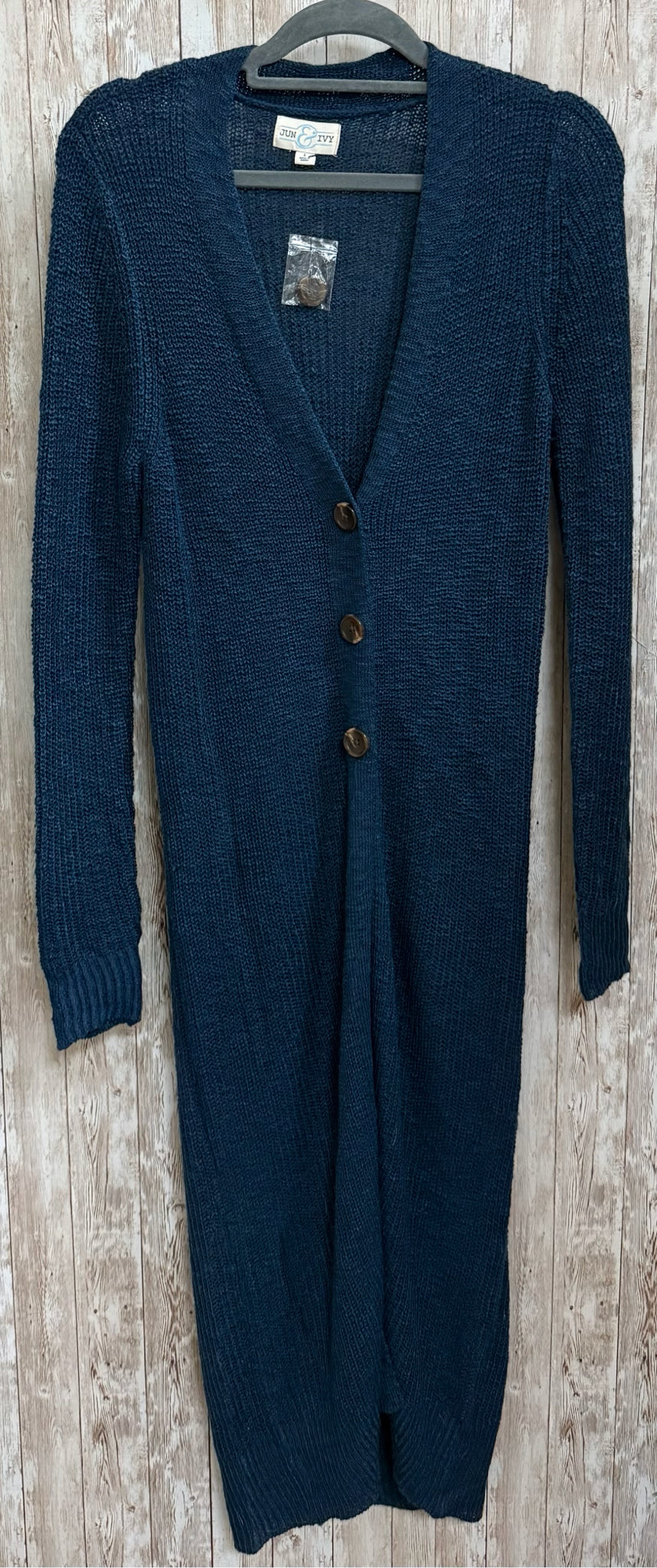 Size L JUN&IVY Navy Duster