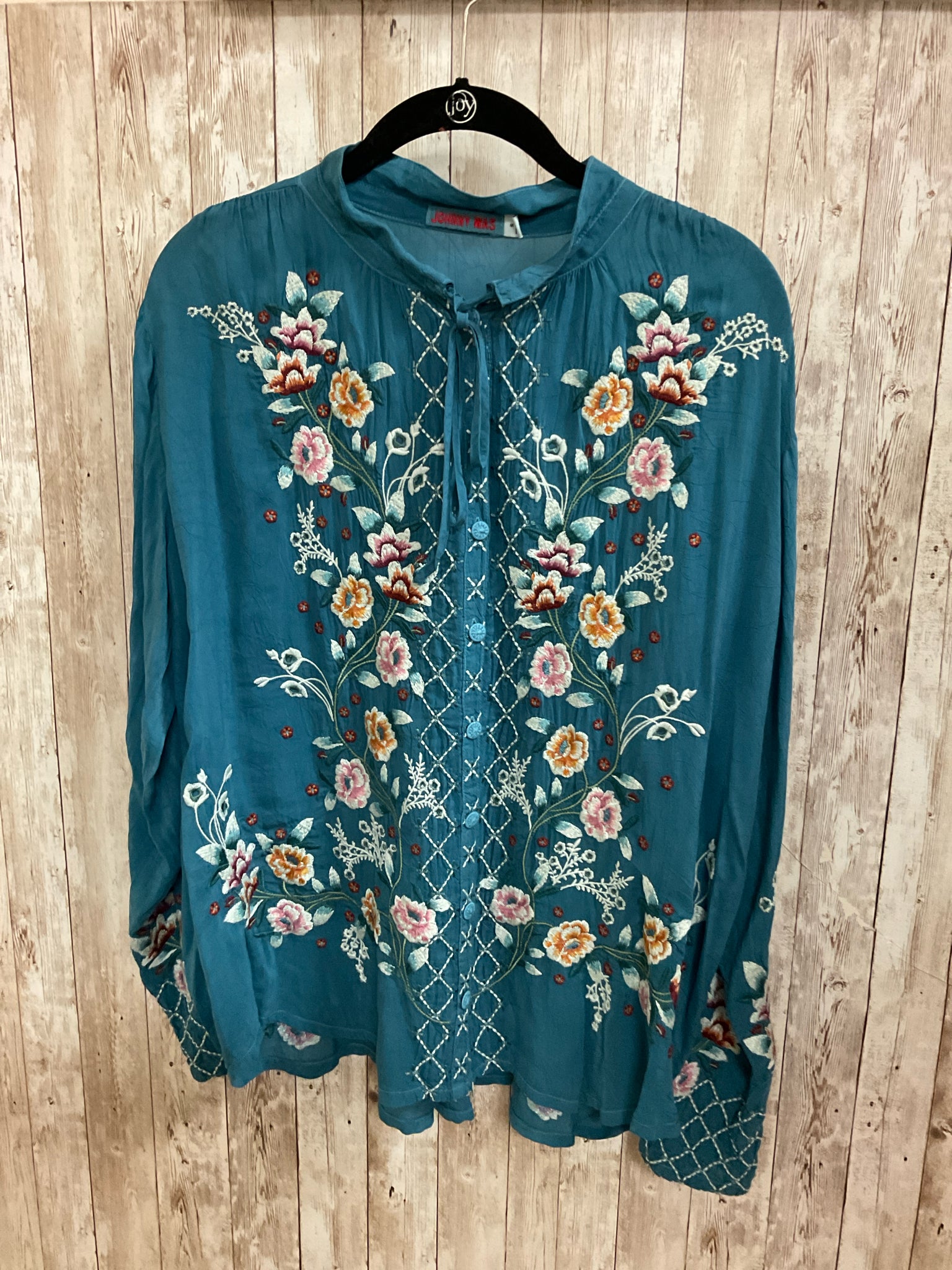 Size S JOHNNY WAS TEAL MUTLI Top