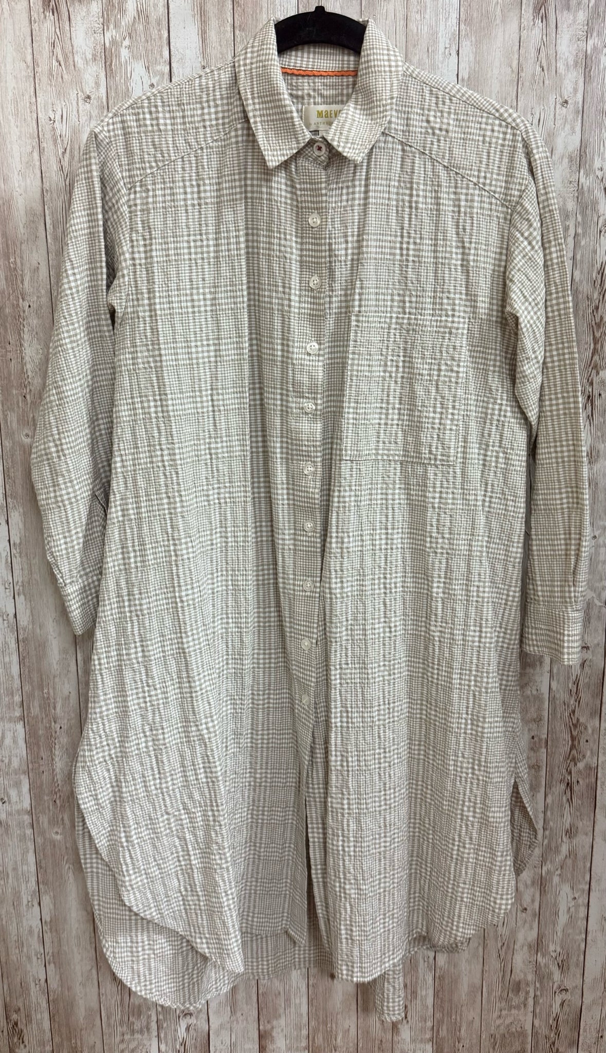 Size XXS MAEVE TAN PLAID Dress