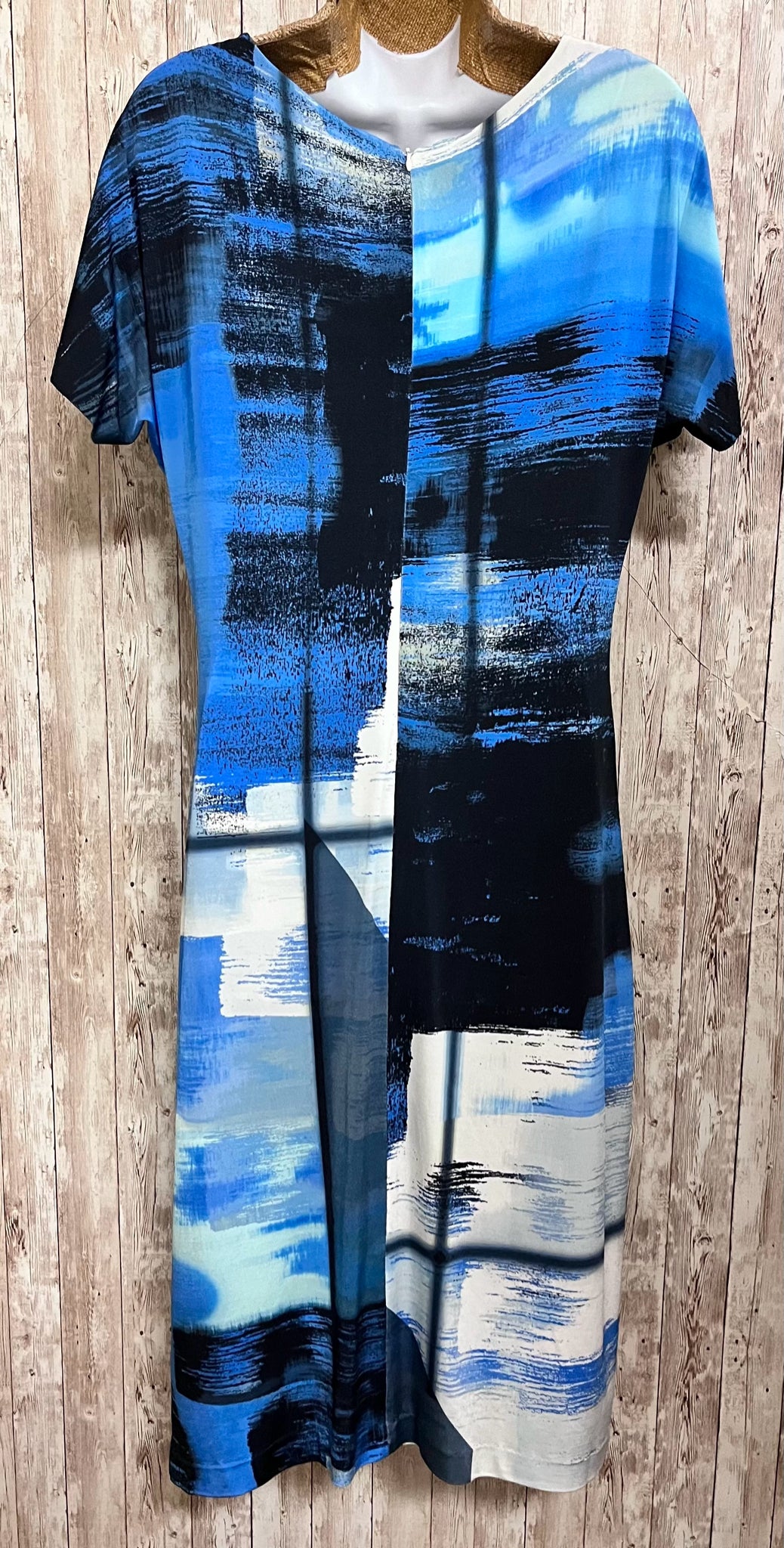 Size L ESCADA Blue Print Dress