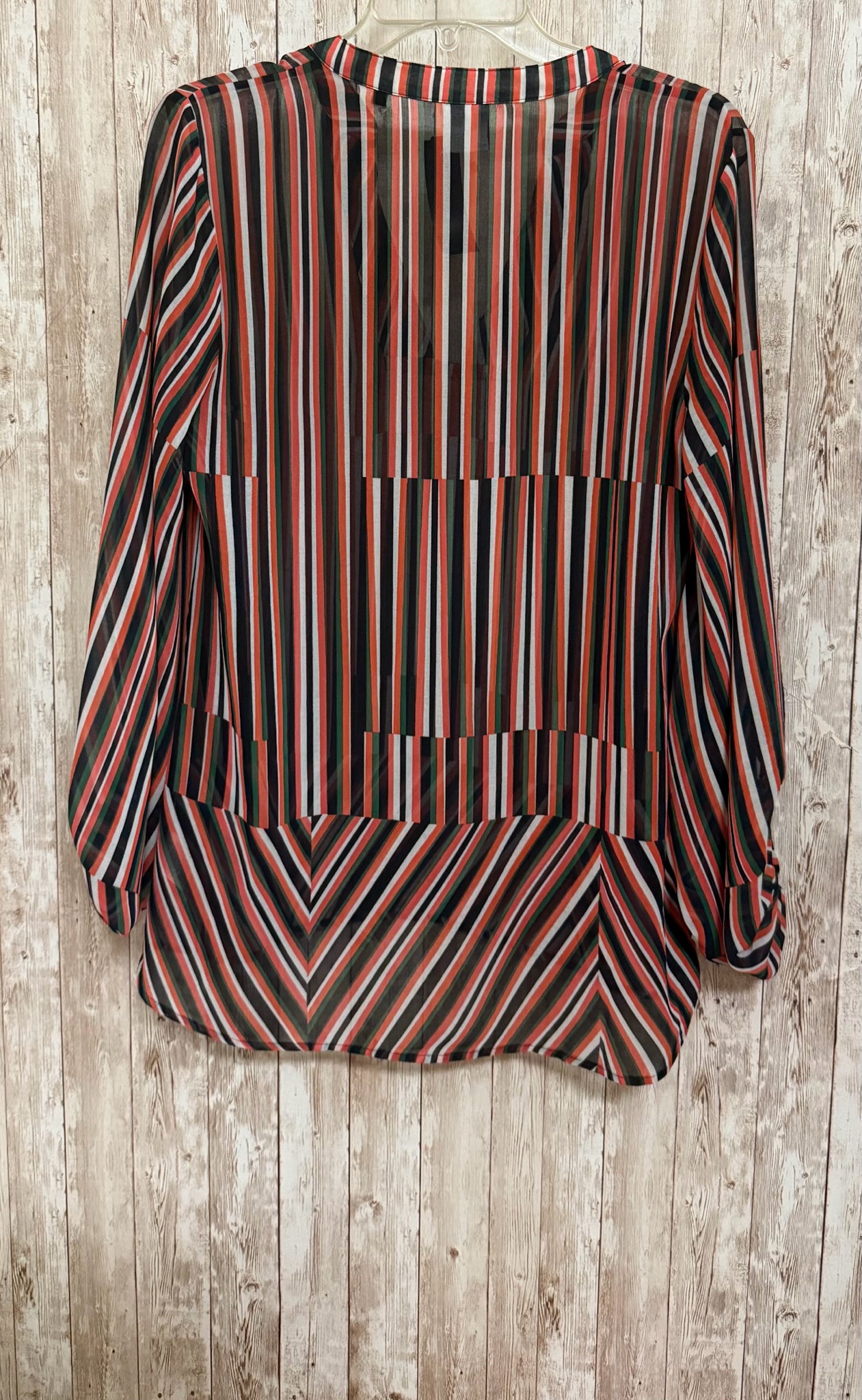 Size S CABI RED STRIPE Top