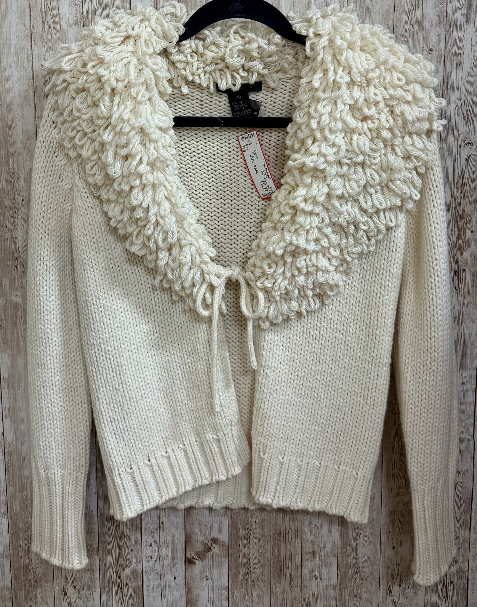 Size XS THE LIMITED Cream Cardigan