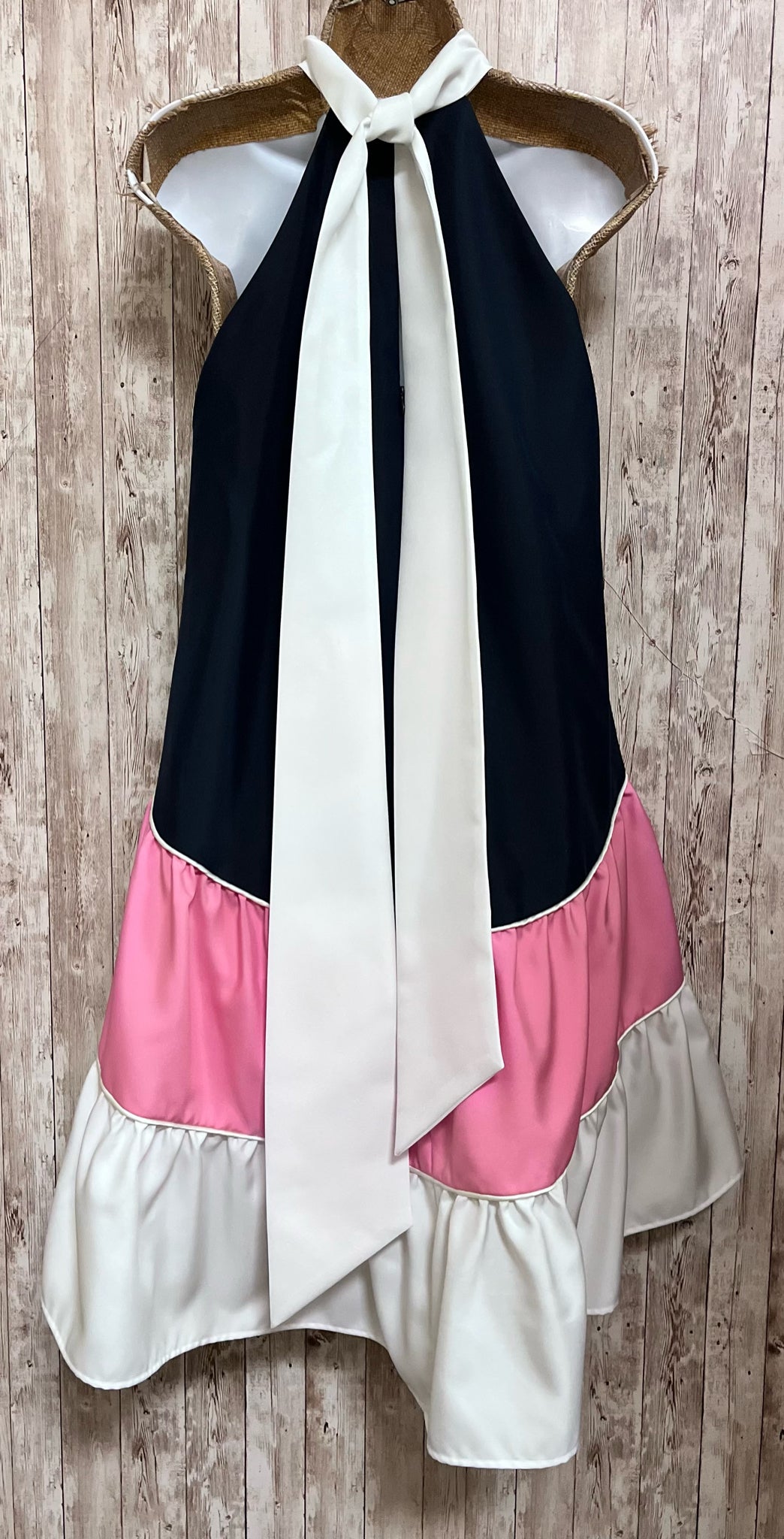 Size 6 NHABHANH NAVY AND PINK Dress