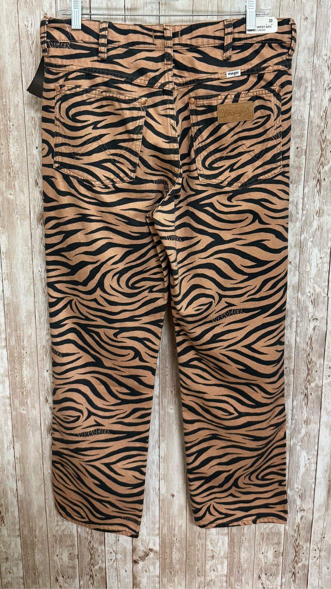 Size 10 WRANGLER TAN AND BLACK Jeans