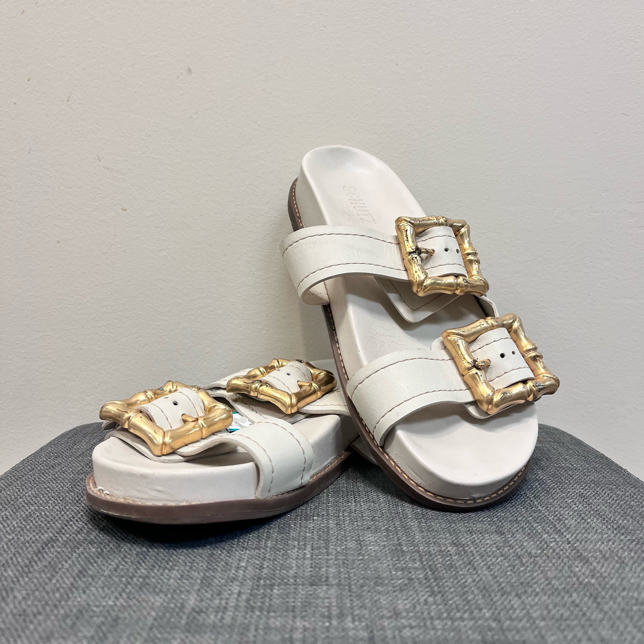 SCHUTZ 9 Cream Sandals