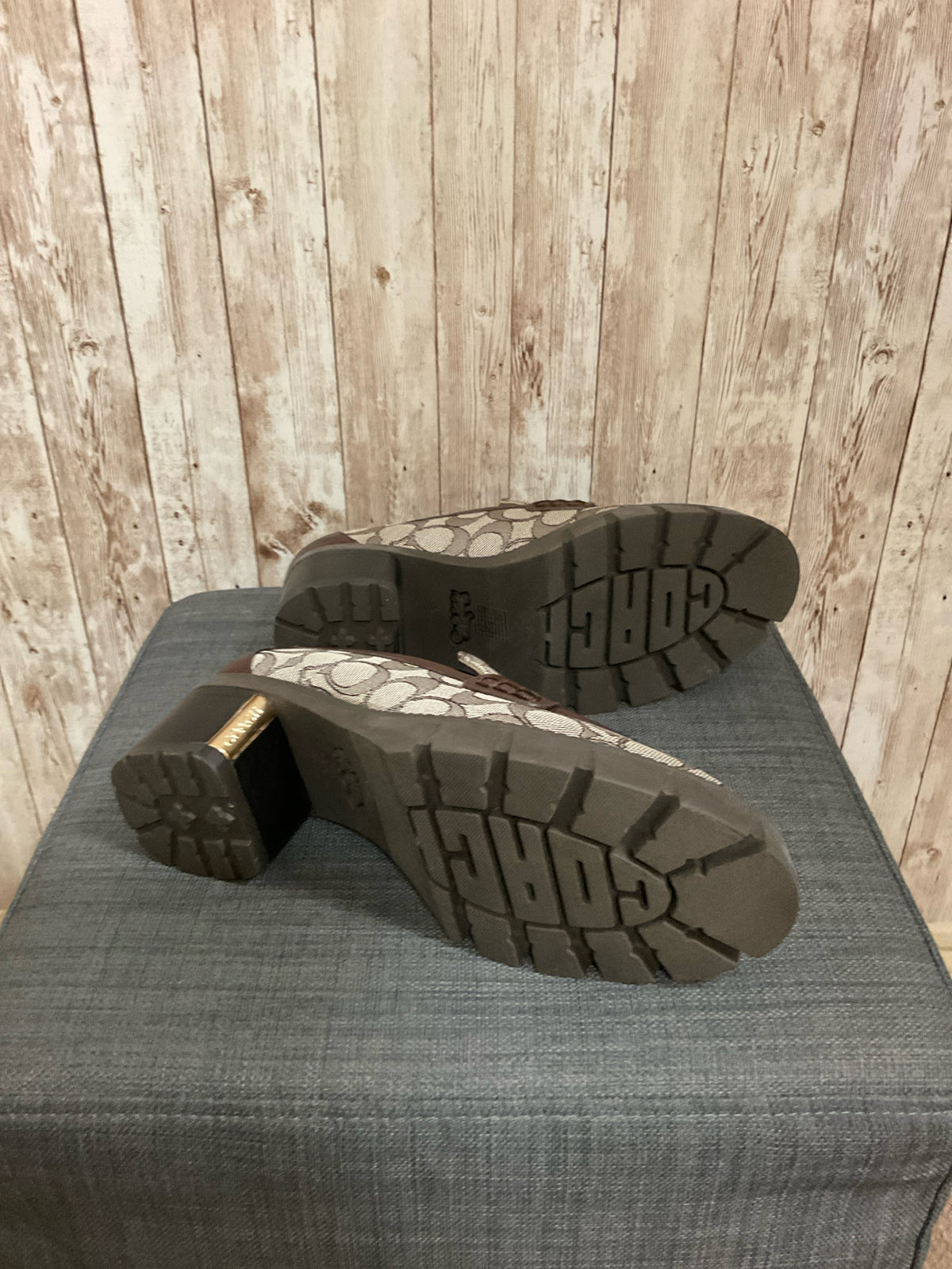 6.5 COACH Brown Loafers