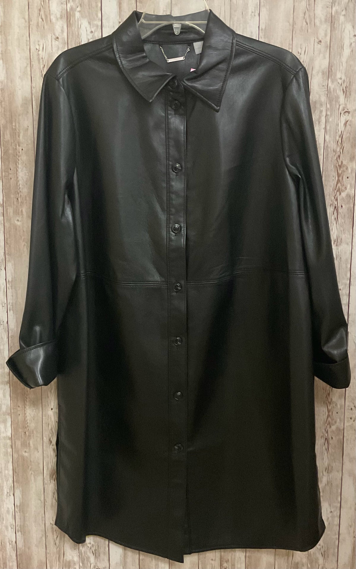 Size L CHICO'S Black SHACKET