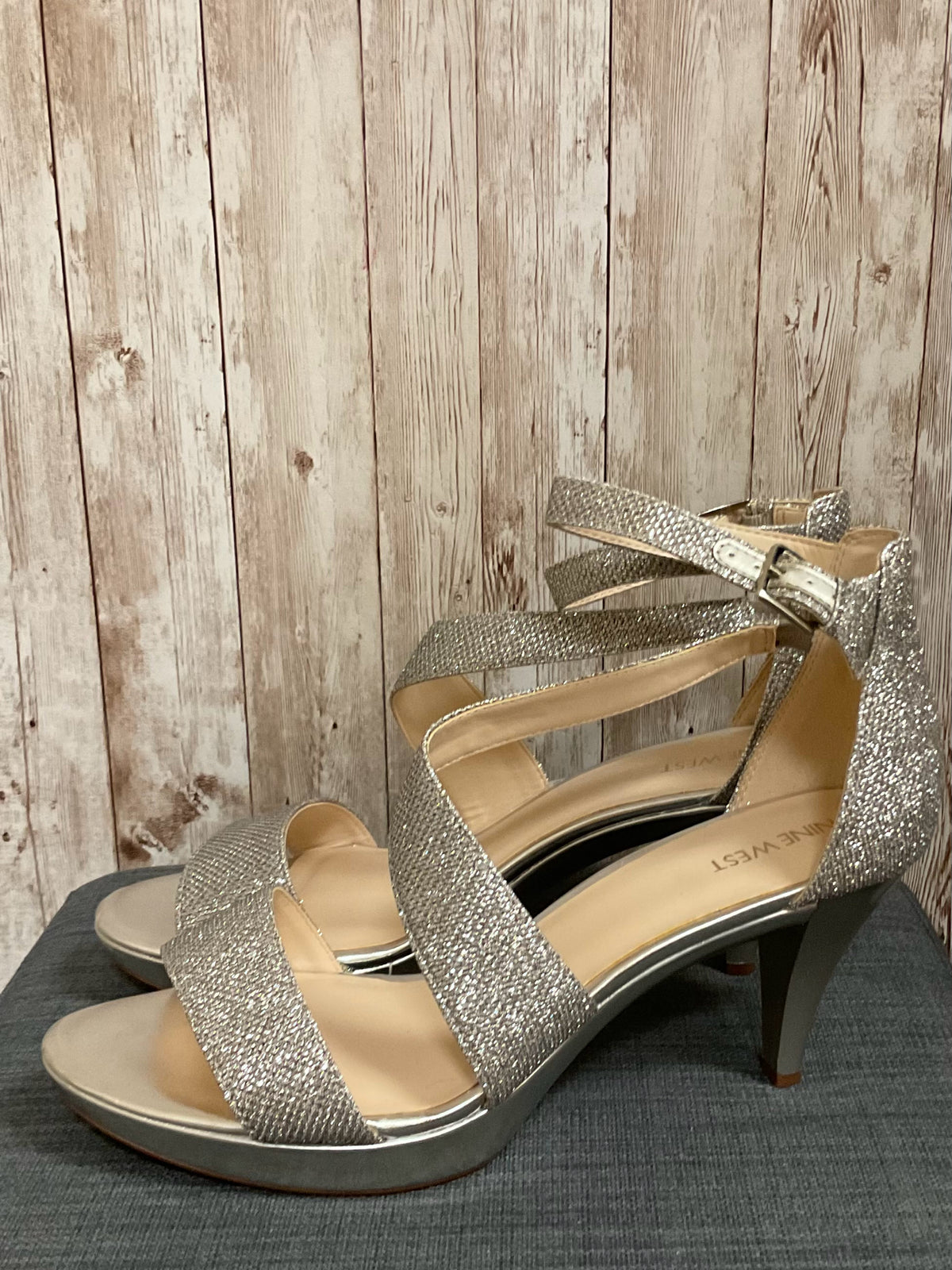 11 NINE WEST Silver SHOES