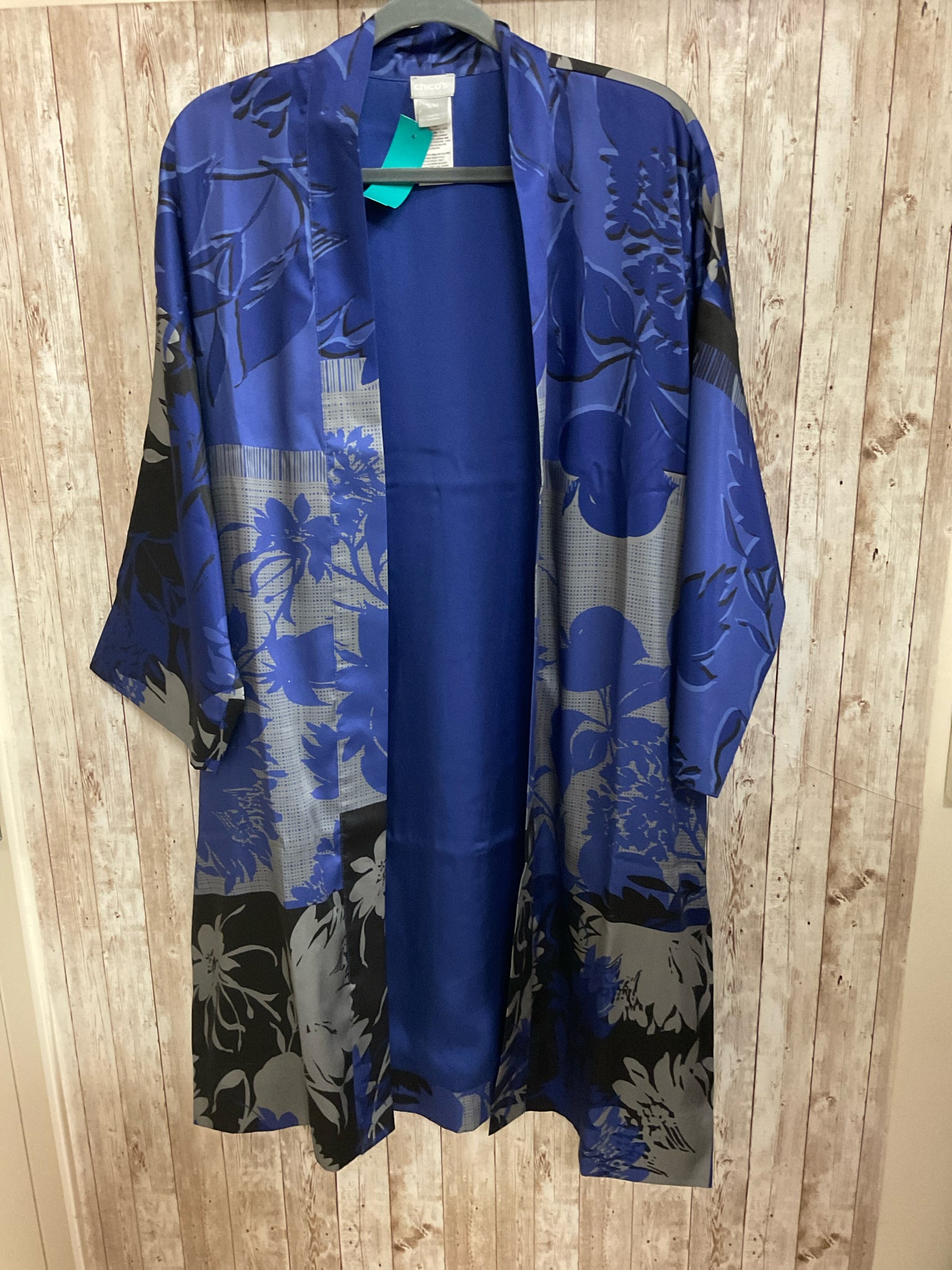Size S/M CHICO'S Blue Print Duster