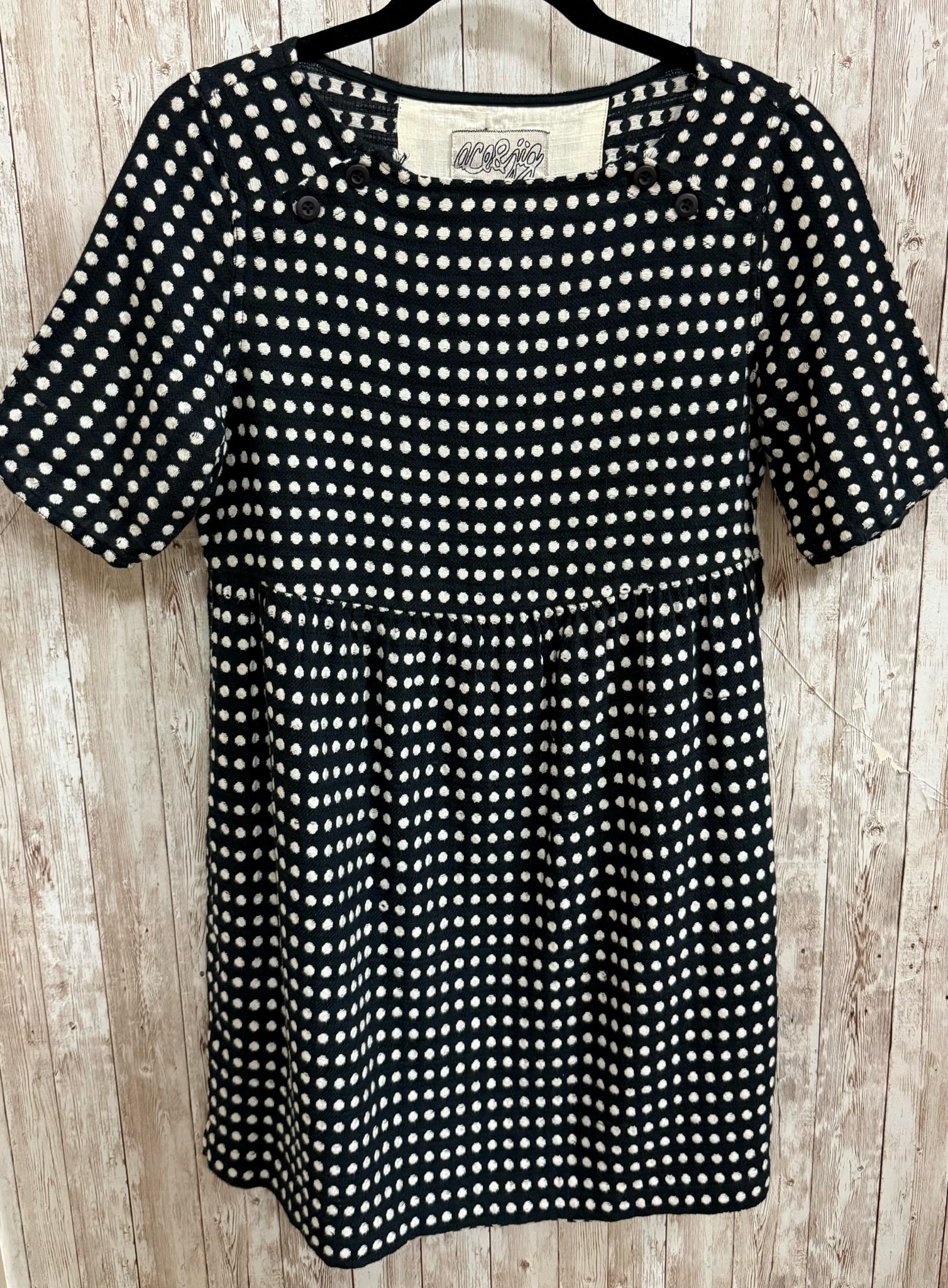 Size M ACE & JIG Black Print Dress