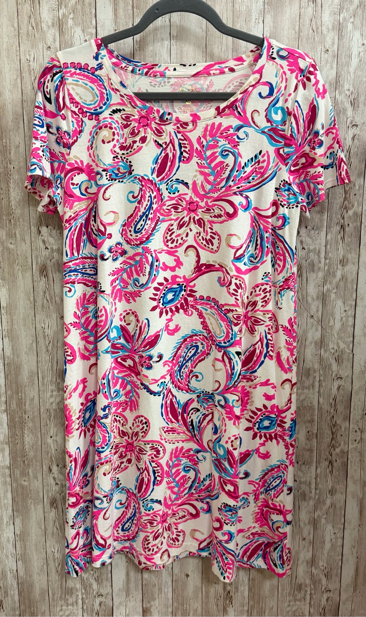 Size M LILLY PULITZER pink and white Dress