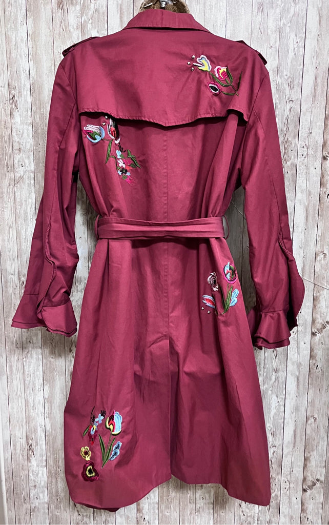 CURATIONS Cranberry Coat