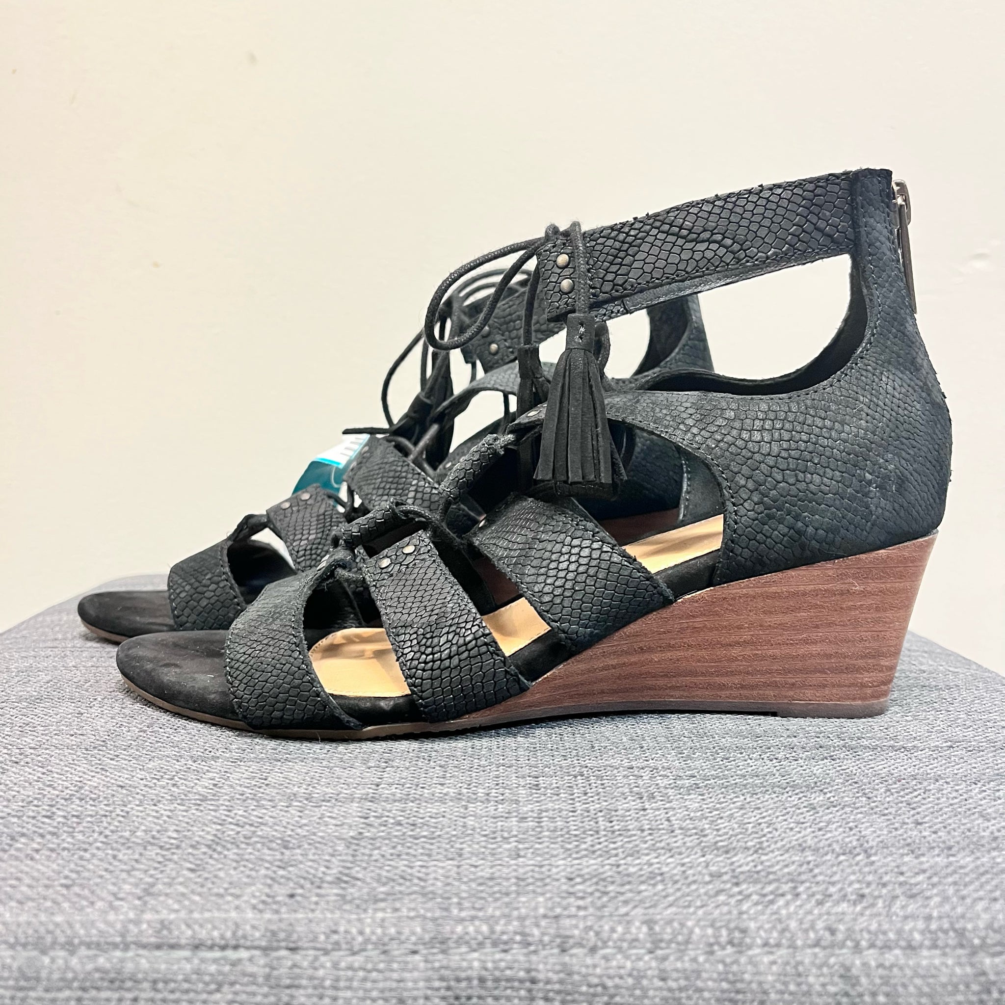 6 UGG Black Wedges