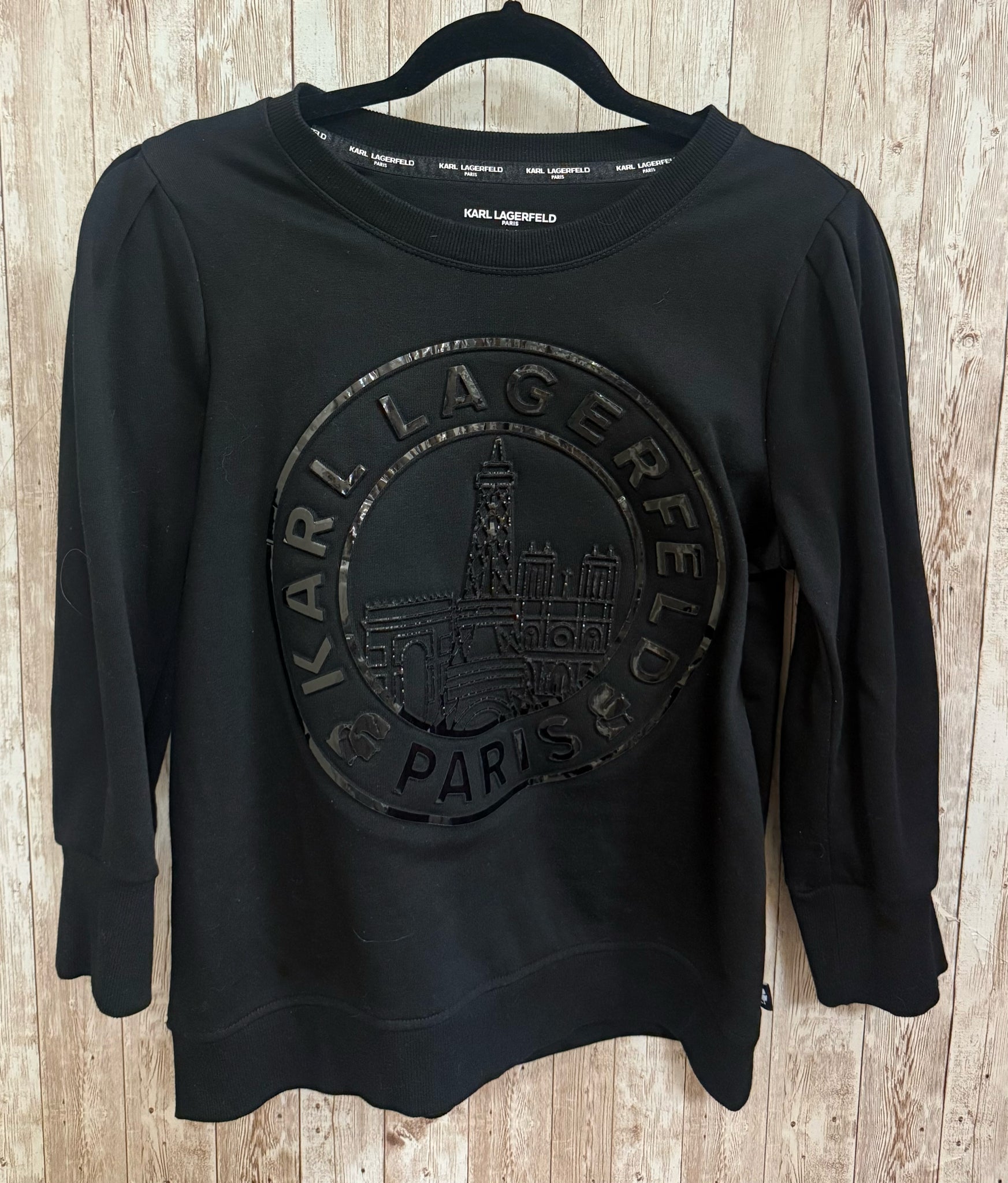 Size M KARL LAGERFELD Black Top