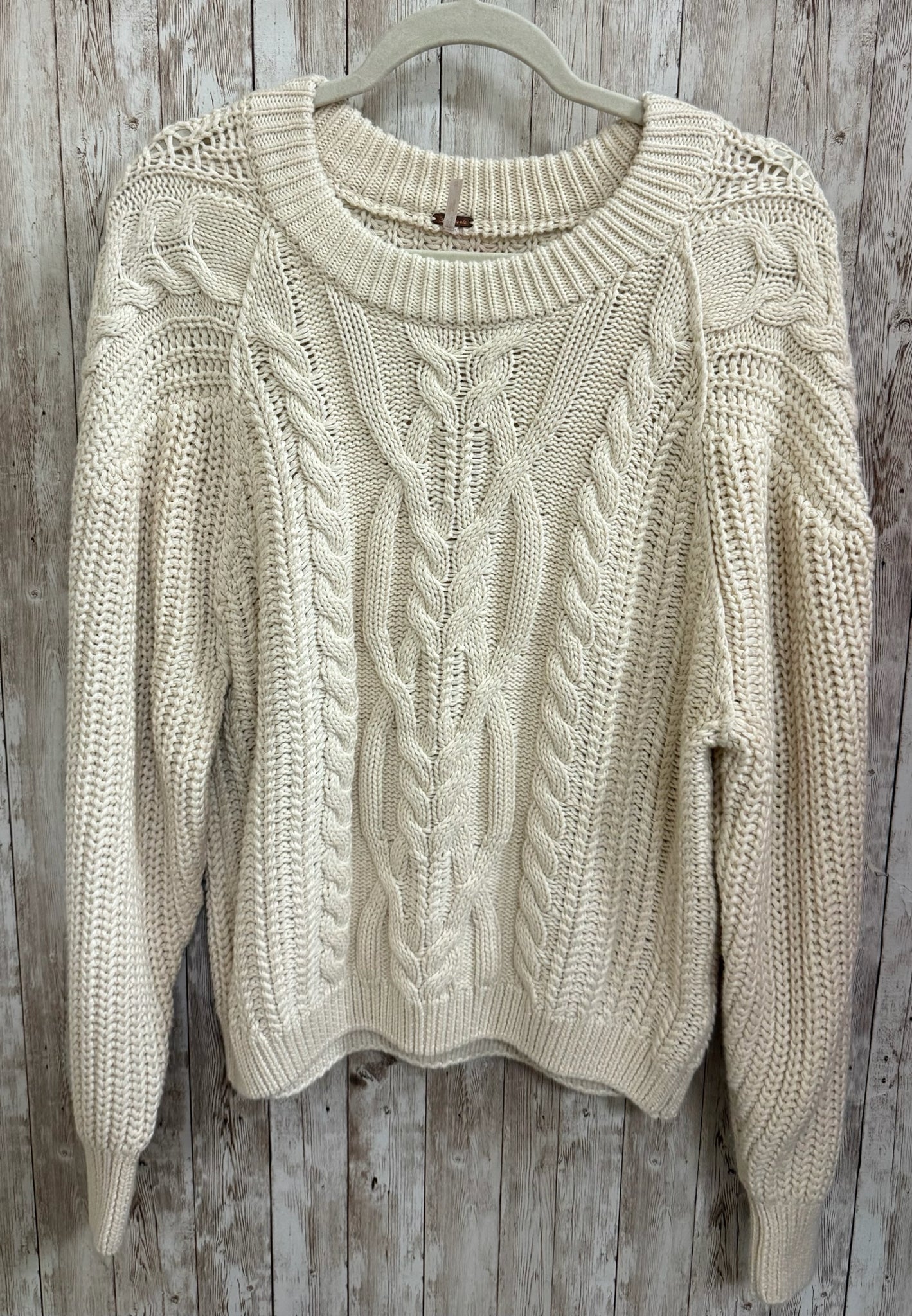 Size M FREE PEOPLE Cream Sweater