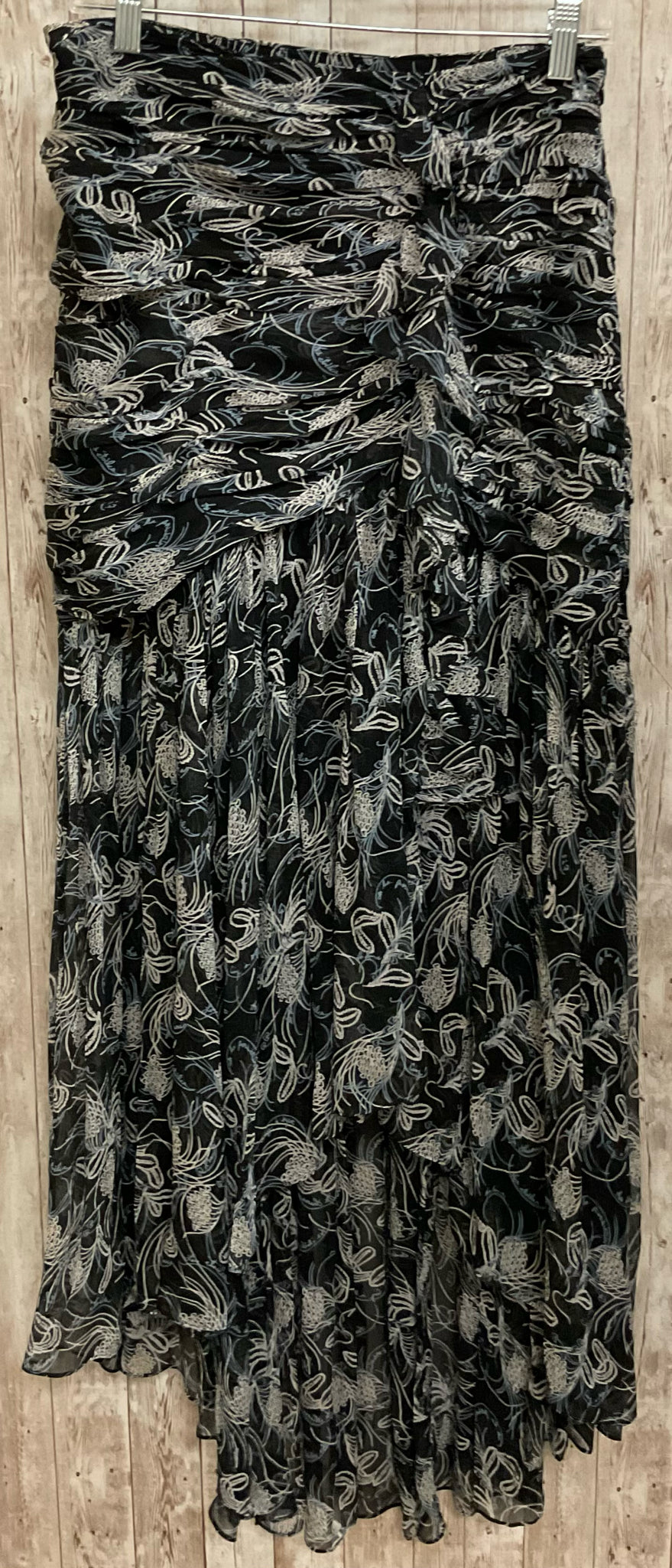Size 8 CINQaSEPT BLACK AND BLUE Skirt