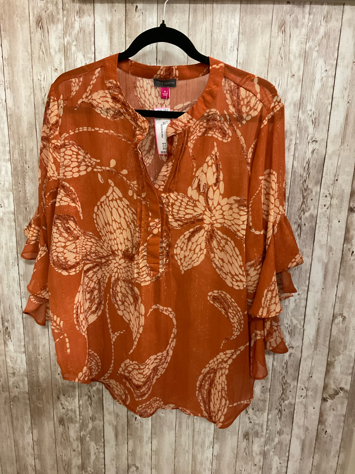 Size XL VINCE CAMUTO Orange Top