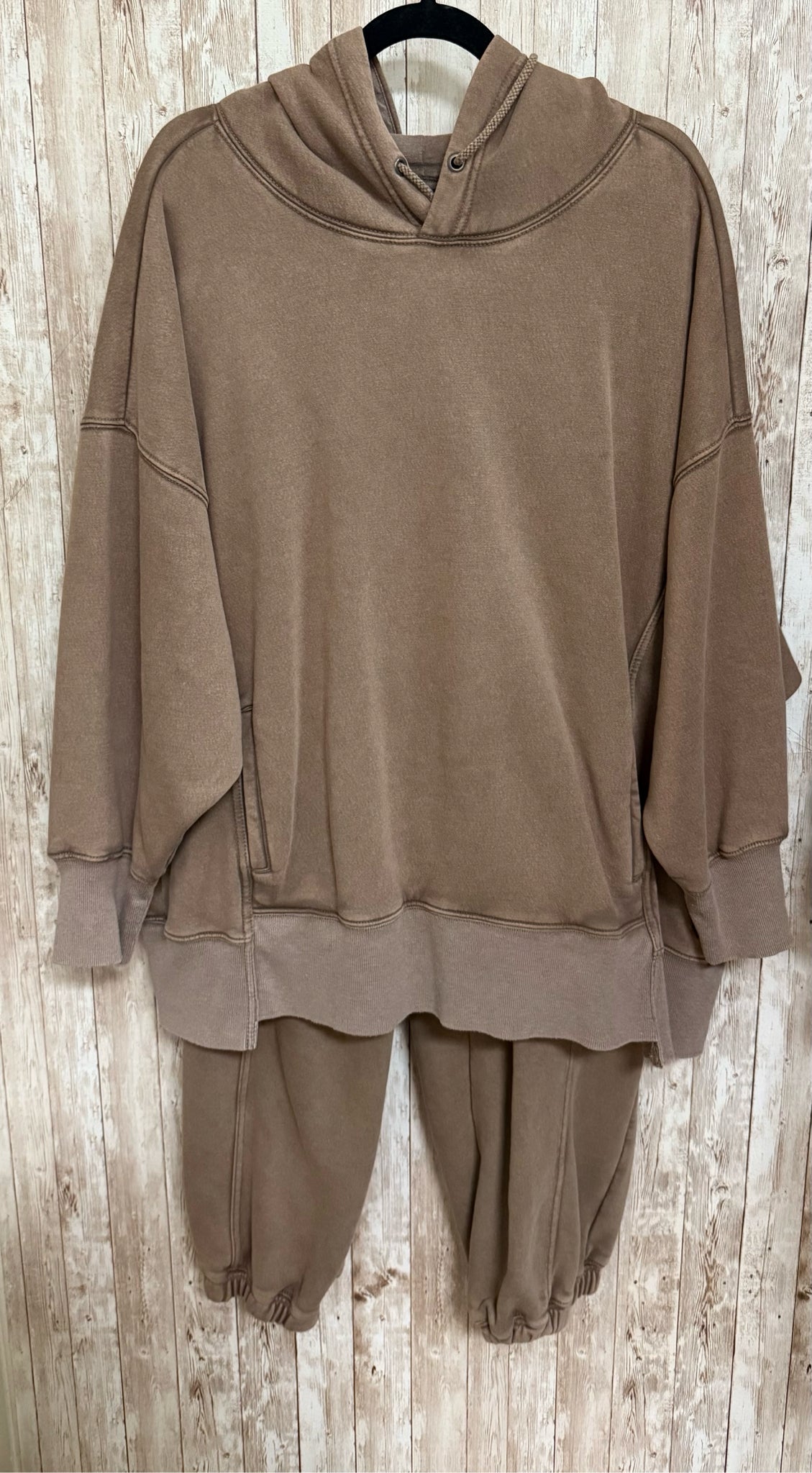 Size L FREE PEOPLE Brown 2 PC PANT SET
