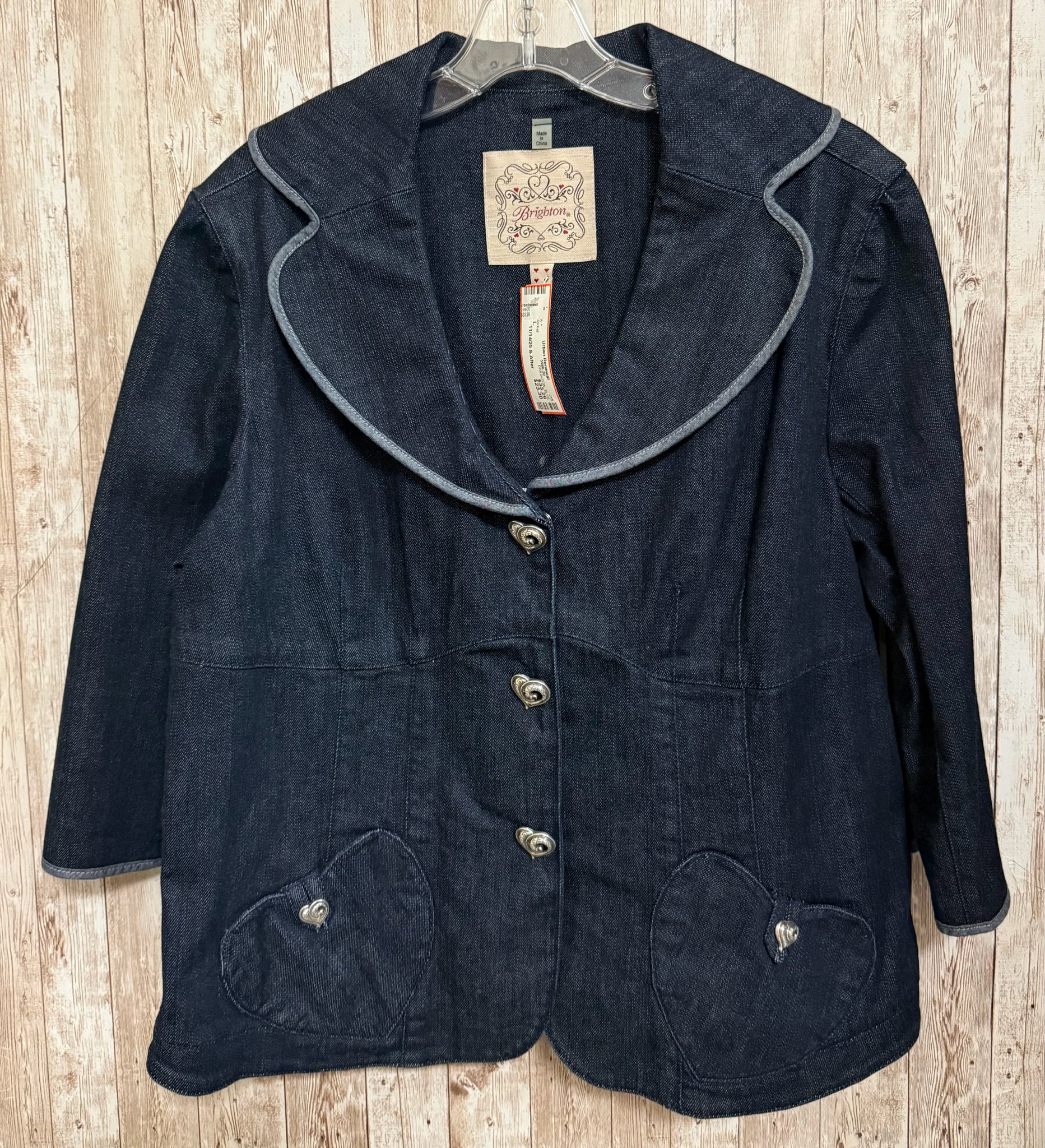 BRIGHTON BLUE DENIM Size L Jacket
