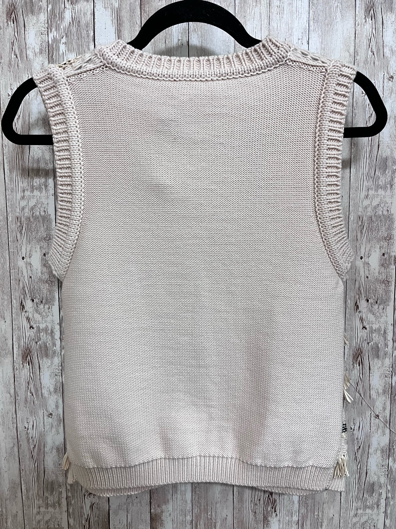 Size S TORY BURCH CREAM PRINT Vest