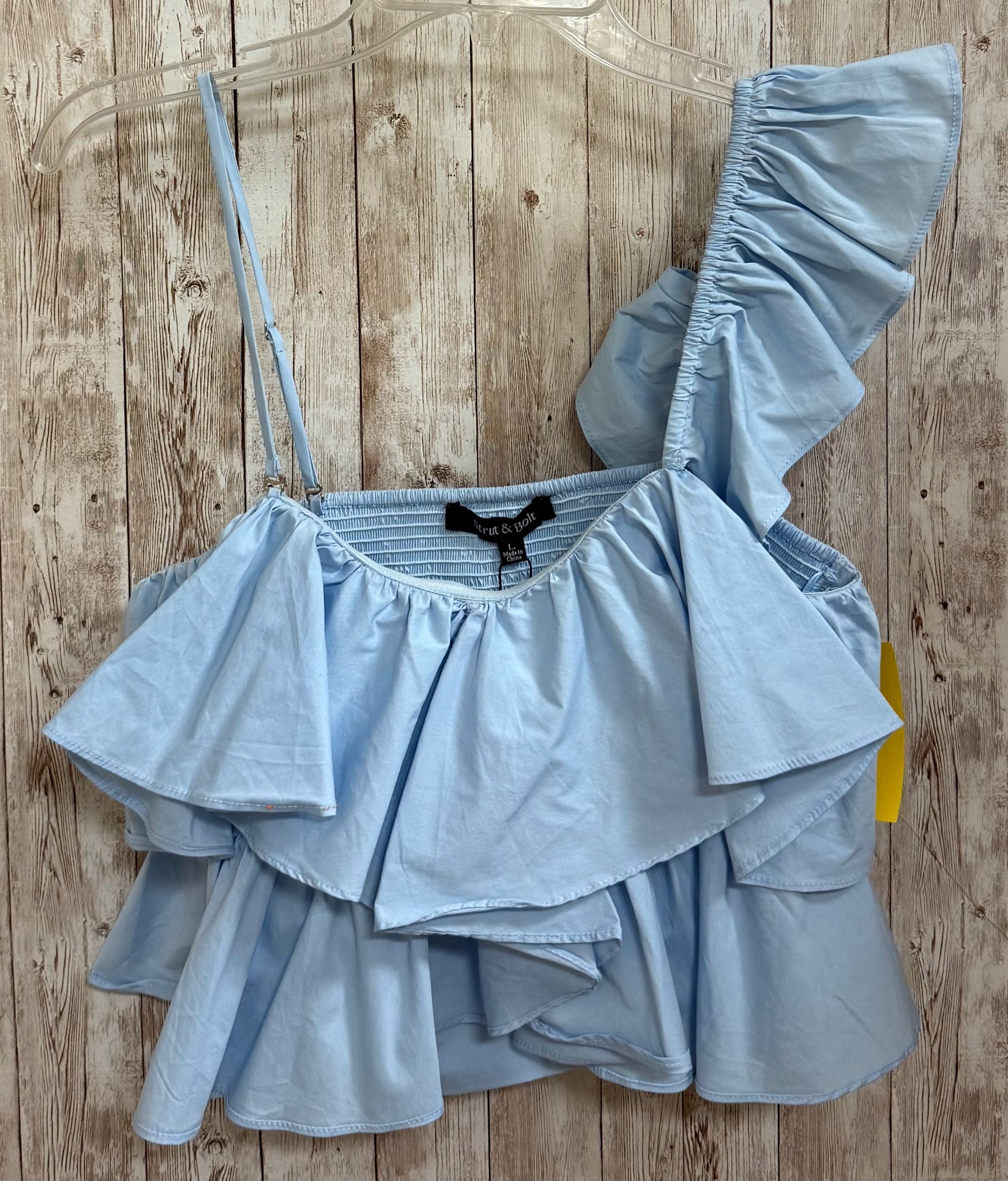 Size L STRUT & BOLT Light Blue Top