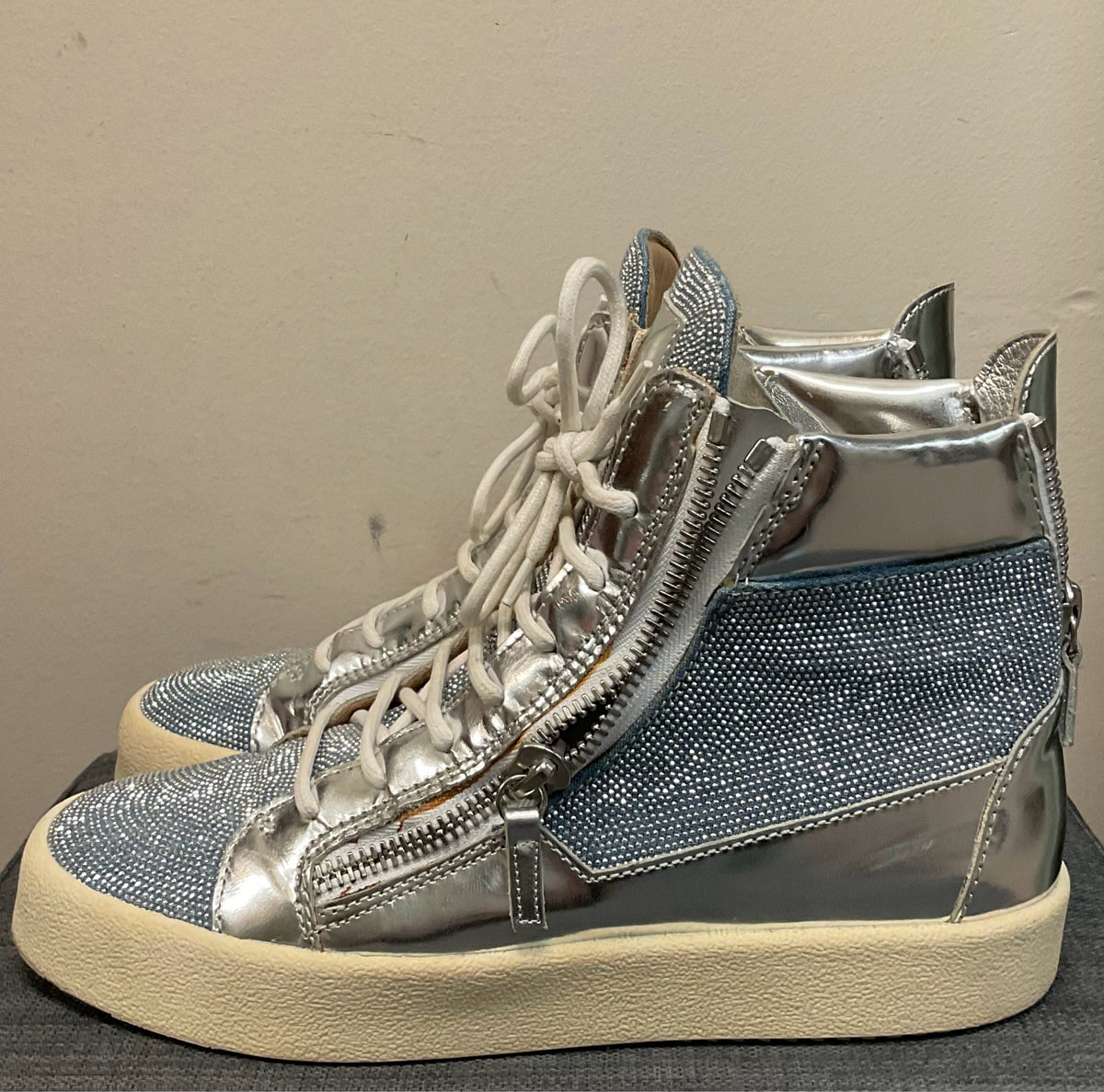 10 GIUSEPPE ZANOTTI Silver SHOES