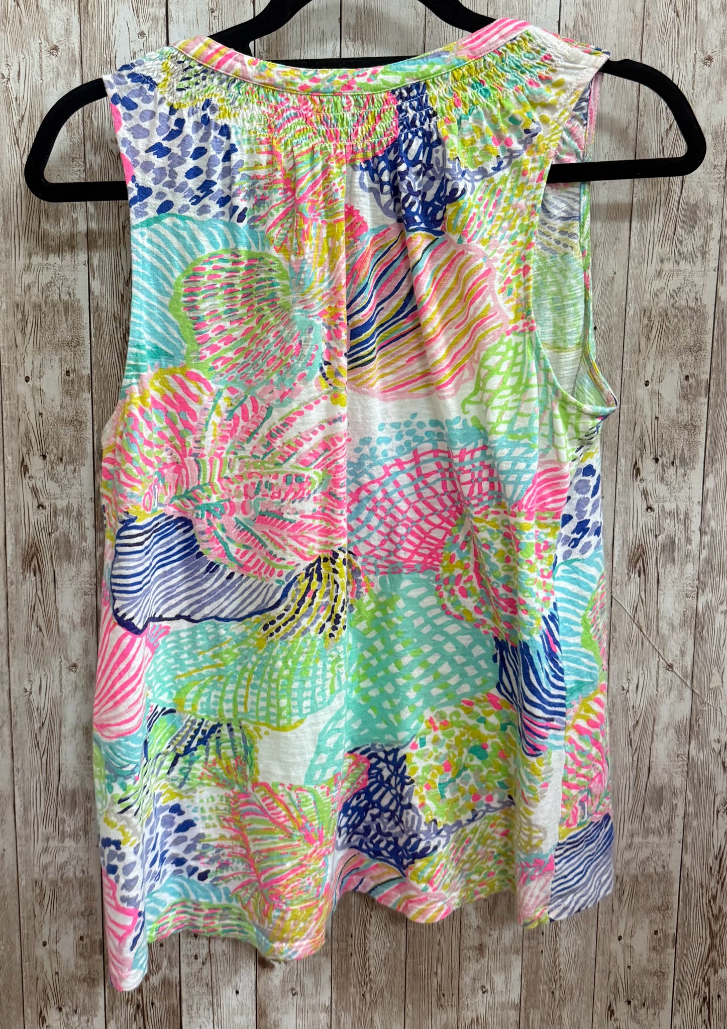 Size M LILLY PULITZER PINK AND BLUE Top