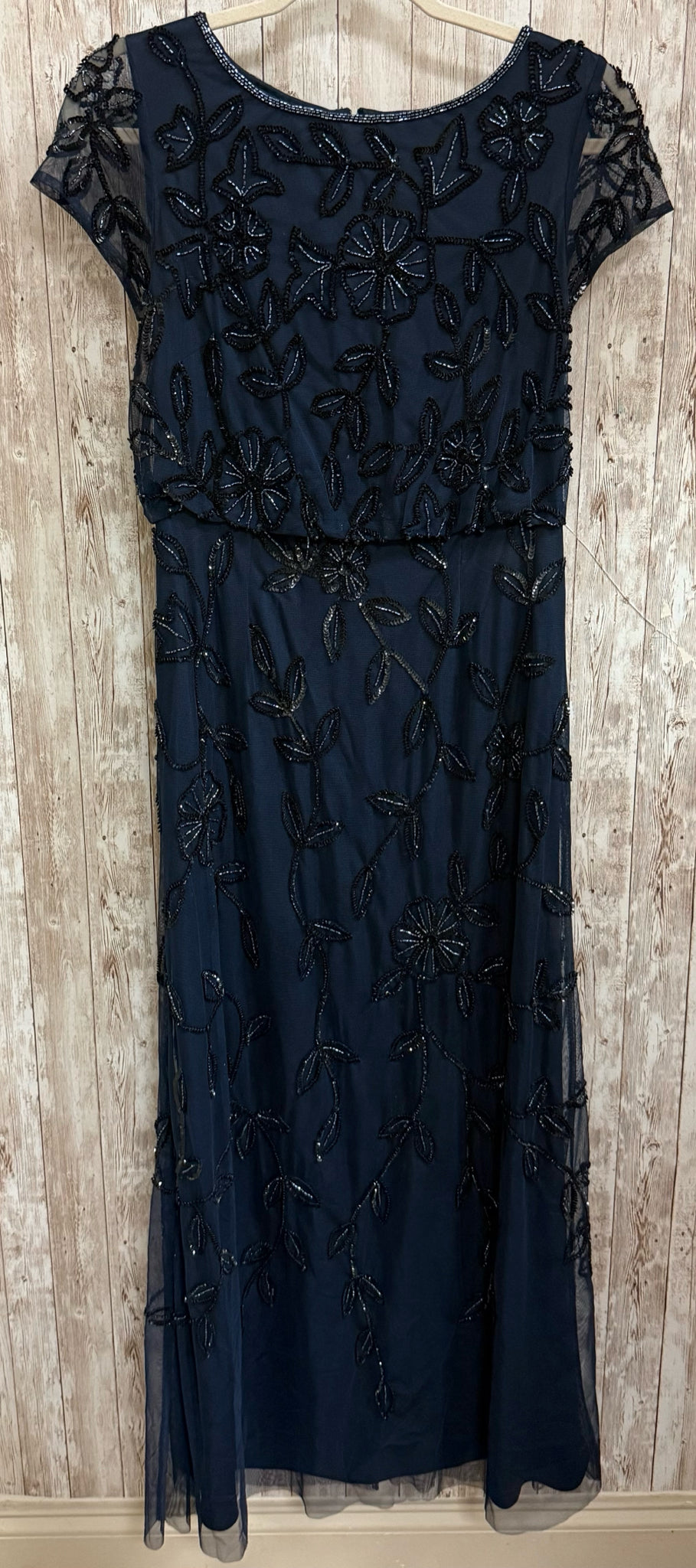 Size 2 ADRIANNA PAPELL Navy Dress